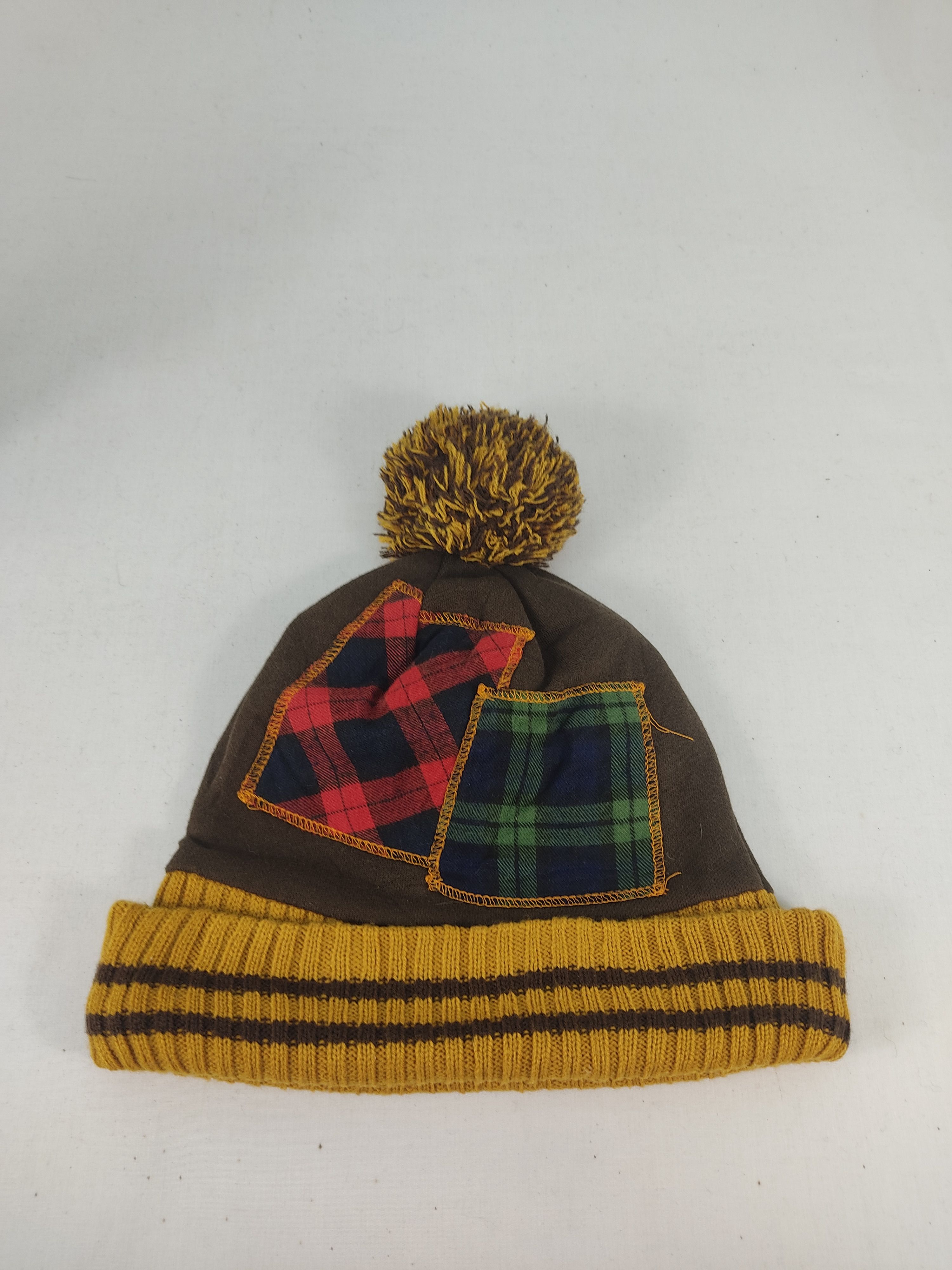 Japanese Brand Japanese Brand Patchwork Beanie / Snow Hat / Snow Cap Size ONE SIZE - 6 Thumbnail