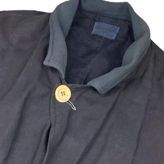 Vintage VINTAGE Vogage Invest Women's Linen Blend Lagenlook Blazer Navy Oversized One Size Blazer Womens - 90s? (but avoid unknown decade) Size ONE SIZE - 2 Thumbnail
