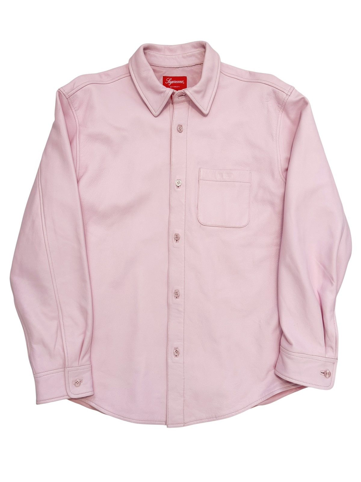 Supreme Pale Pink Lamb Leather Embossed Bogo Size US M / EU 48-50 / 2 - 1 Thumbnail