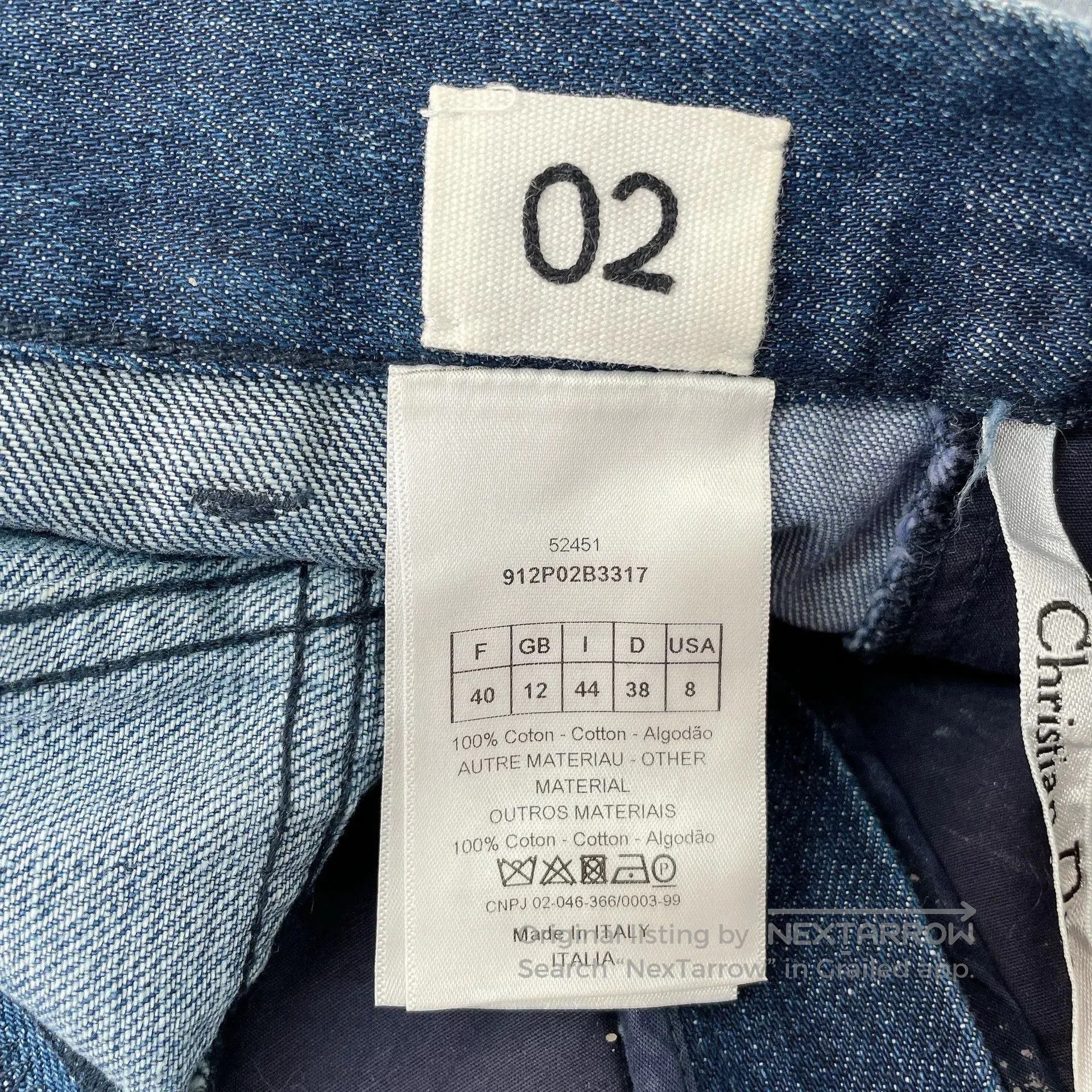 Dior Dior Color-Blocked Jeans. Size 39" - 8 Thumbnail