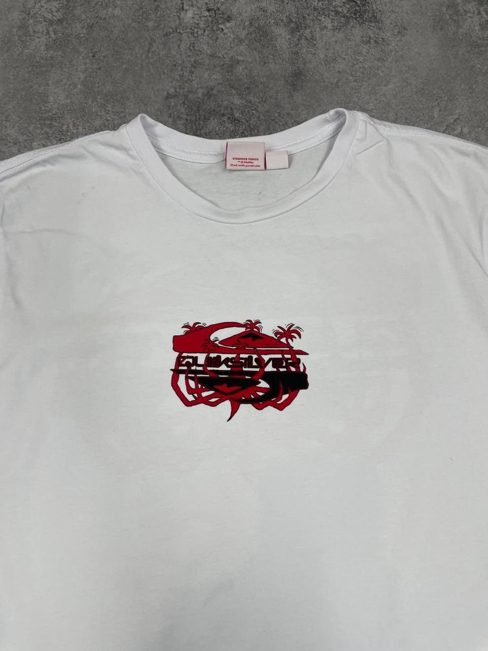 Quiksilver Quiksilver Men Cotton T-Shirt White Size M Size US M / EU 48-50 / 2 - 2 Thumbnail