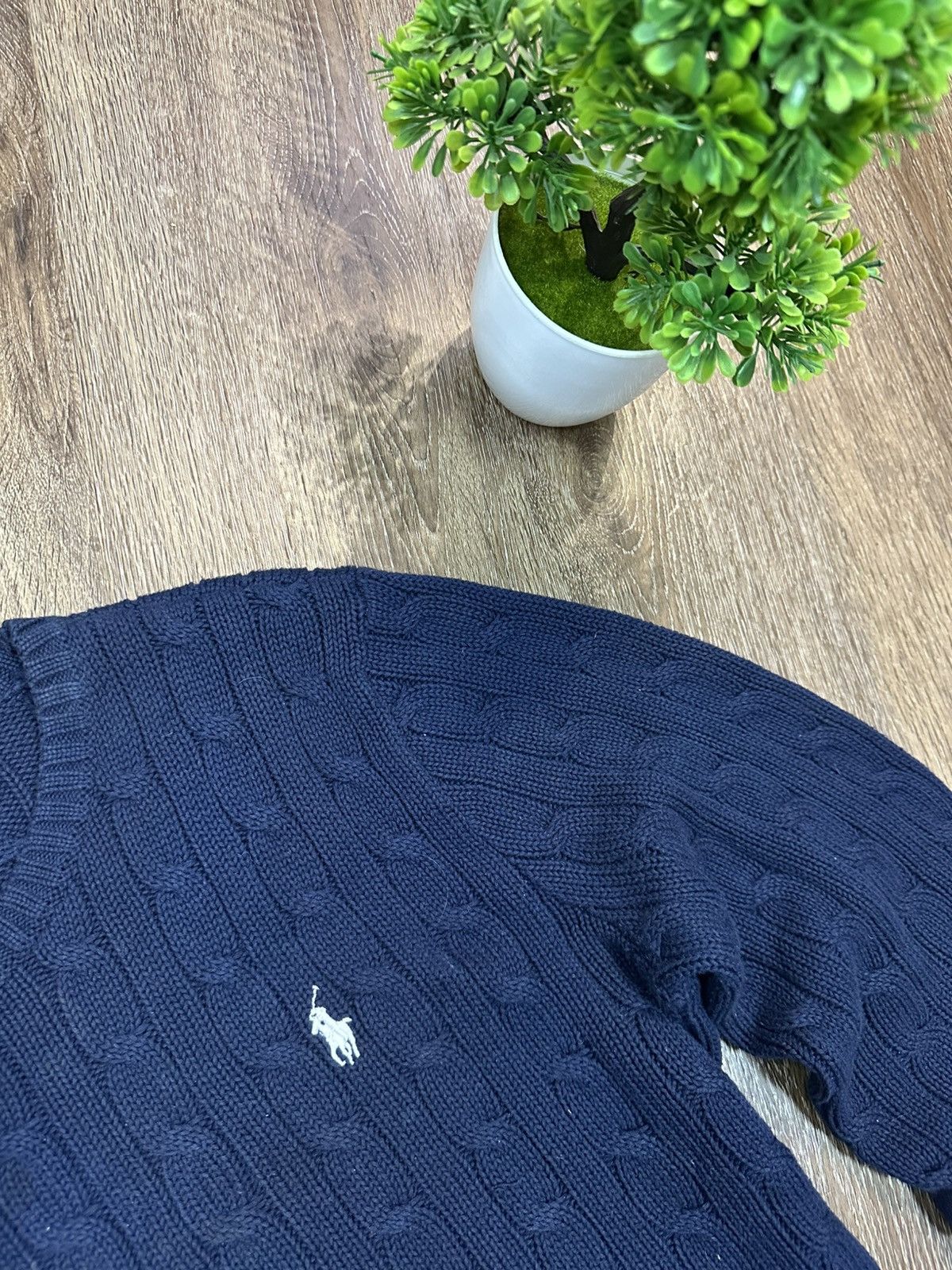 Polo Ralph Lauren Polo Ralph Lauren Cable Knit Sweater Size US L / EU 52-54 / 3 - 4 Thumbnail