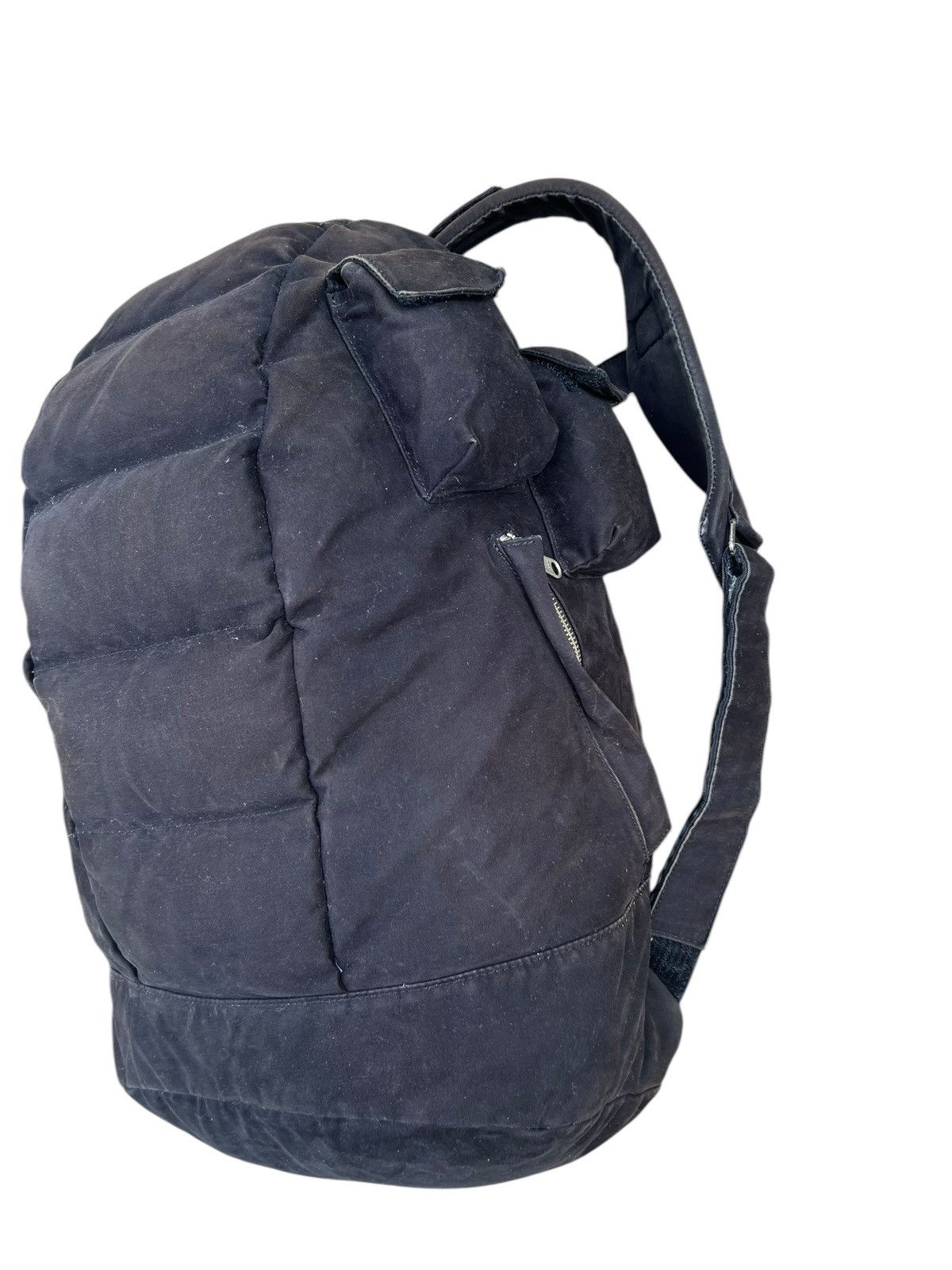 Vintage LORINZA Japan Sun Faded Black Puffer Backpack Size ONE SIZE - 7 Thumbnail