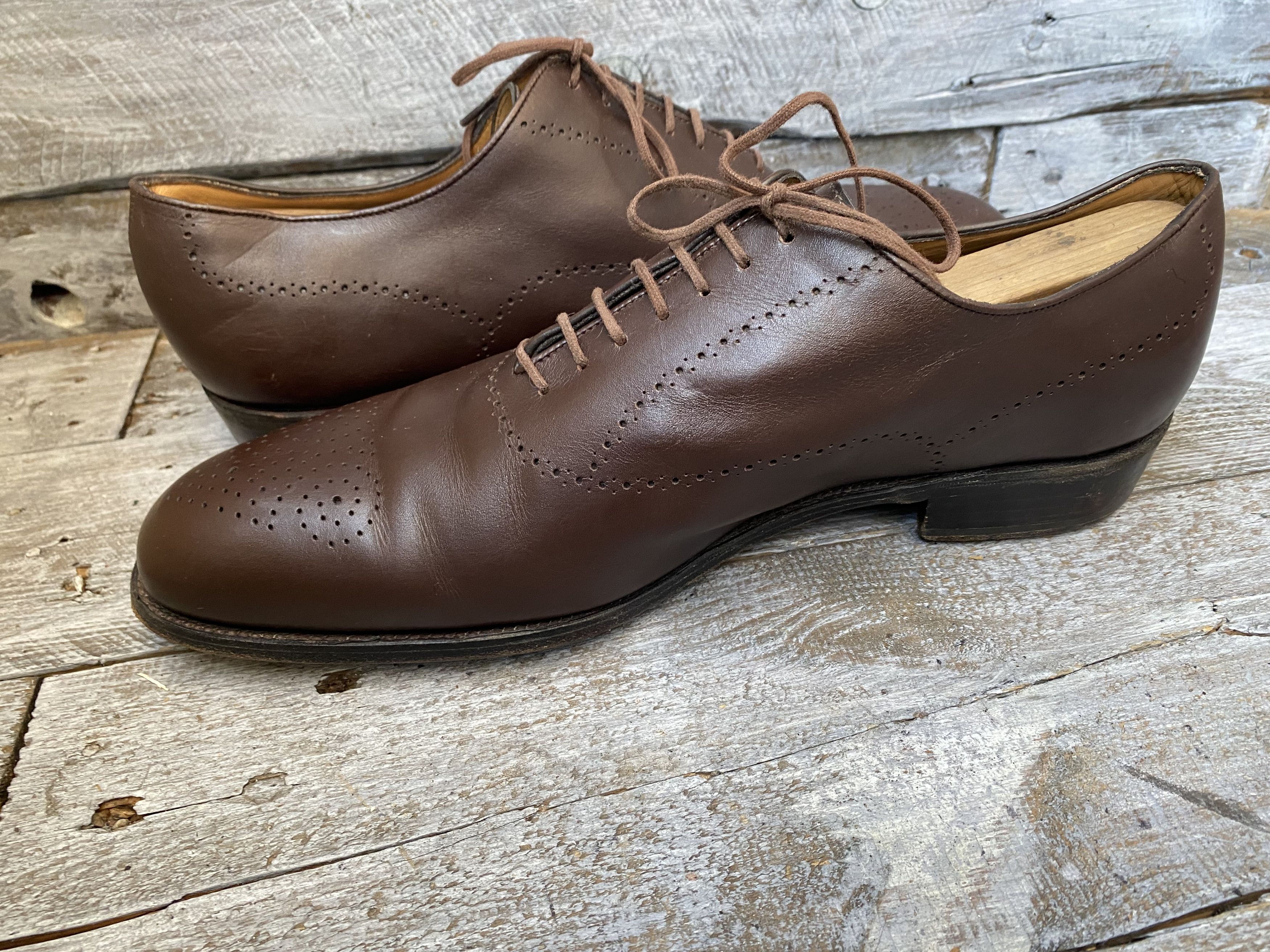 J.M. Weston Jm weston brown oxford brown leather shoes Uk8E Size US 9 / EU 42 - 19 Thumbnail