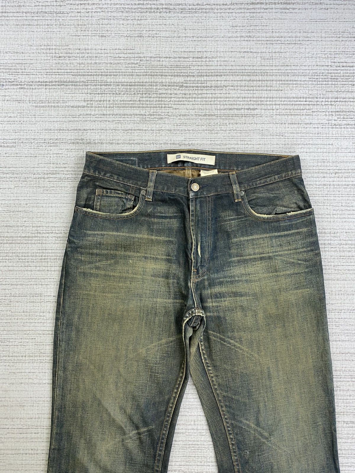 Gap × Le Grande Bleu (L.G.B.) × Vintage Vintage 90s Gap USA Straight Fit Distressed Pants Size US 34 / EU 50 - 5 Thumbnail