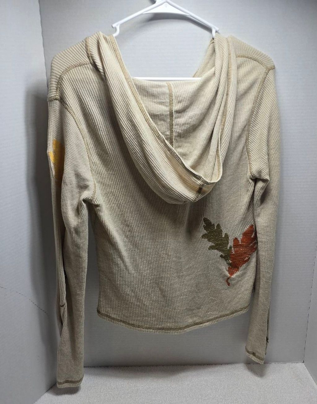 The Unbranded Brand Women's Natural Reflections Beige Petite S Hoodie with Fall Size S / US 4 / IT 40 - 8 Thumbnail