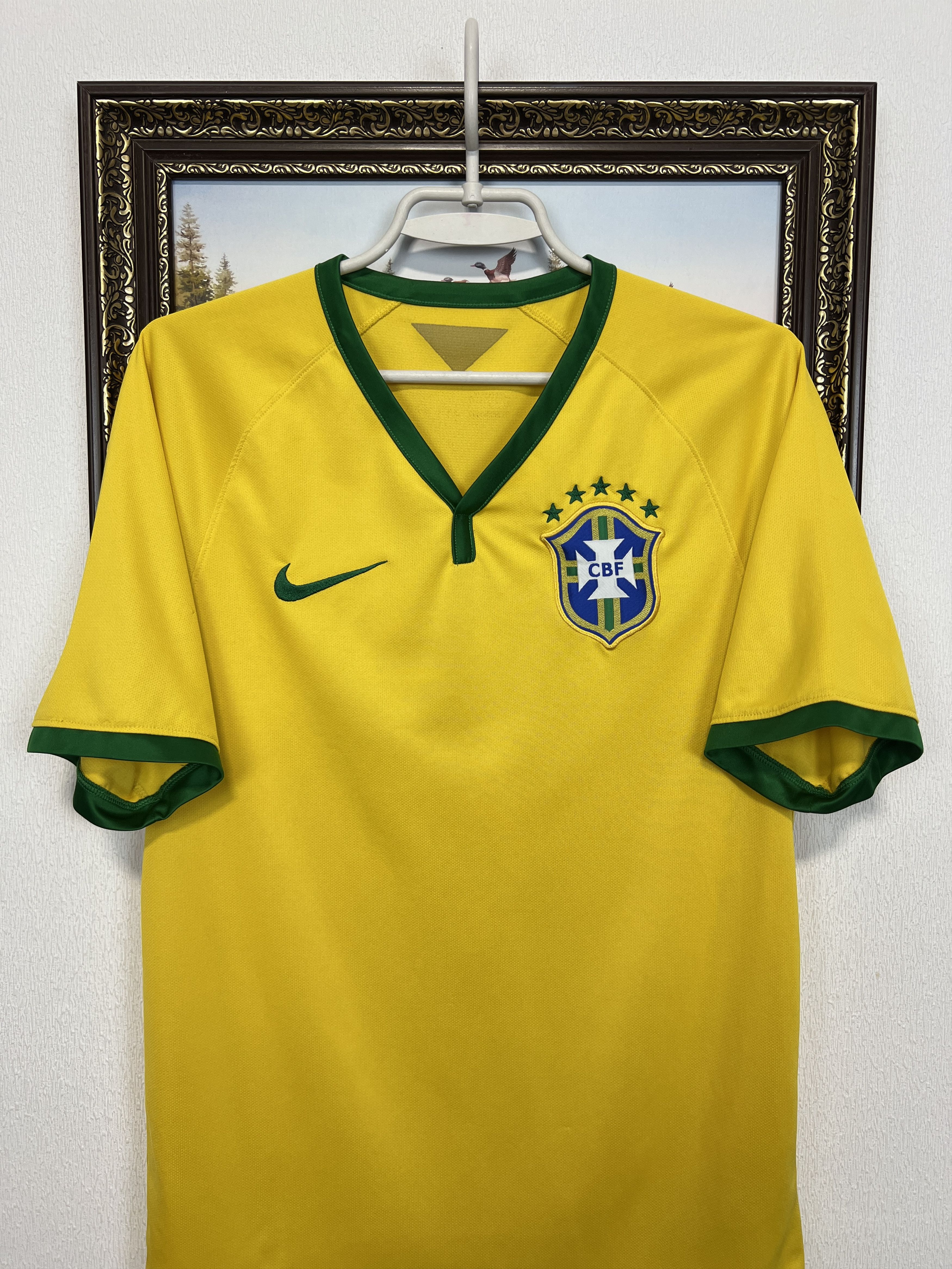 Nike Brazil Home football shirt Soccer Jersey Trikot National Size US S / EU 44-46 / 1 - 2 Thumbnail