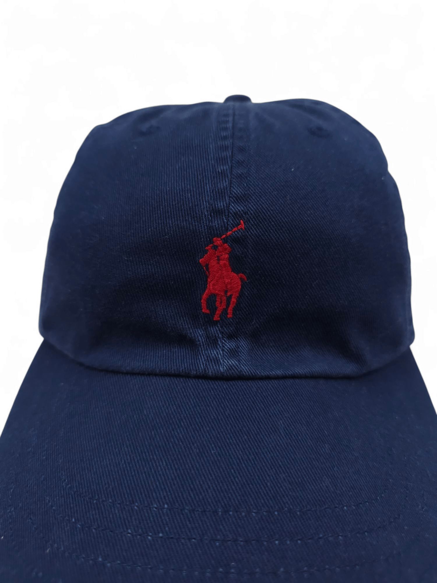 Polo Ralph Lauren 💎 90's Vintage Ralph Lauren Logo Strapback Navy Hat Cap Y2K Size ONE SIZE - 4 Thumbnail