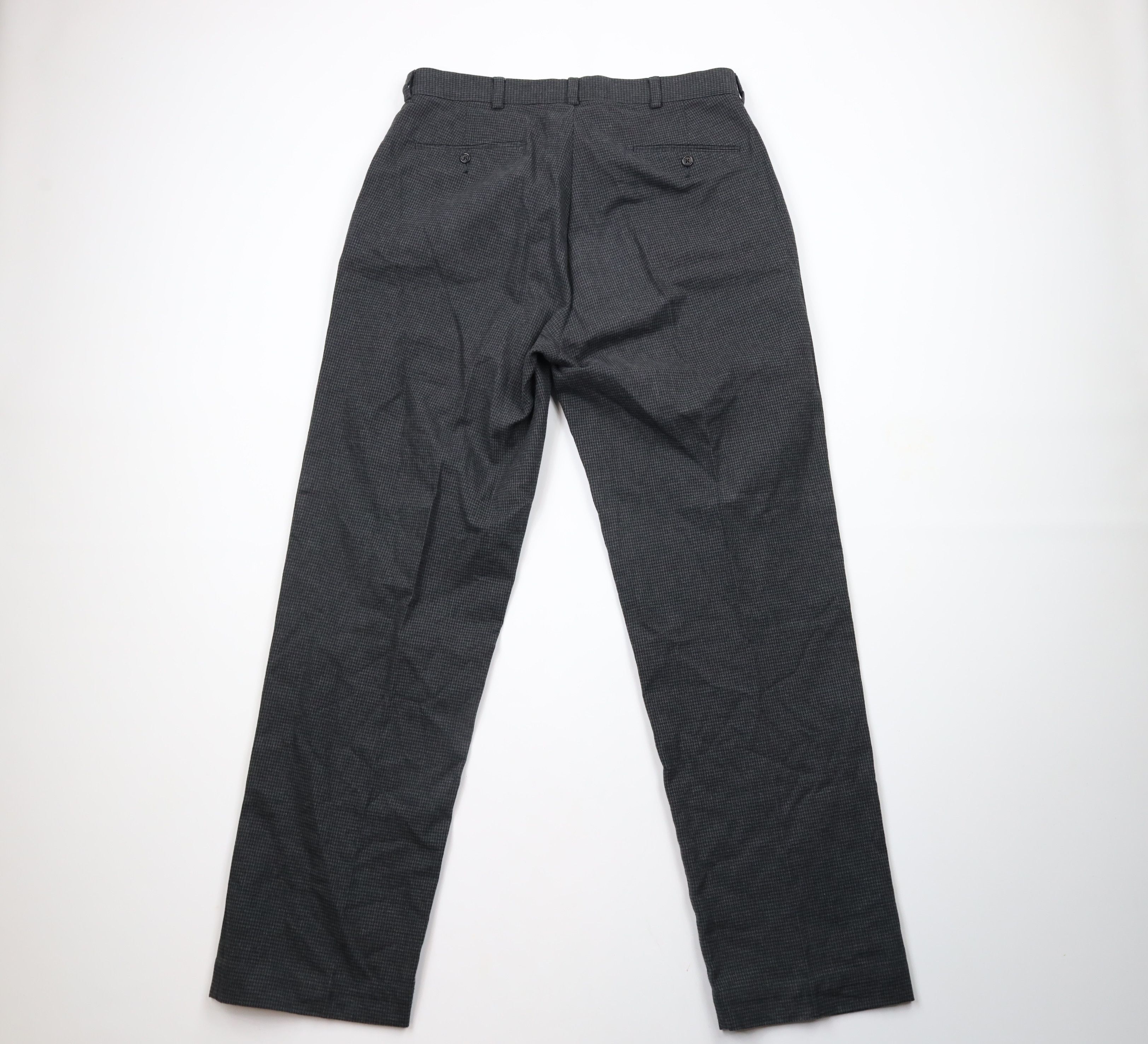 Ralph Lauren × Vintage Vintage 90s Ralph Lauren Houndstooth Wide Leg Chino Pants Size US 34 / EU 50 - 9 Thumbnail