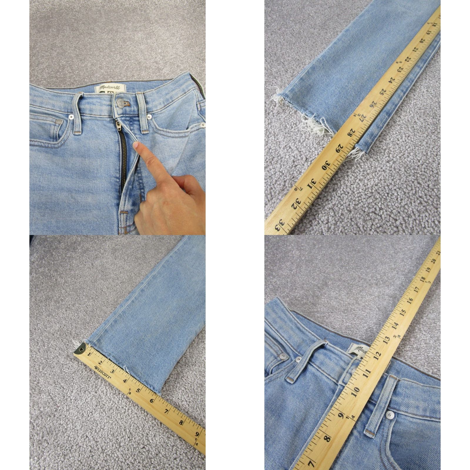 Madewell VINTAGE Madewell The Perfect Vintage Women's Jeans High Waist Light Wash Blue 24 Tapered Size 42" / US 20 - 8 Thumbnail
