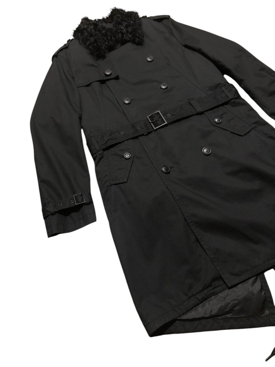 Neil Barrett Black Barrett By Neil Barrett Double Breasted Belted Size US M / EU 48-50 / 2 - 7 Thumbnail