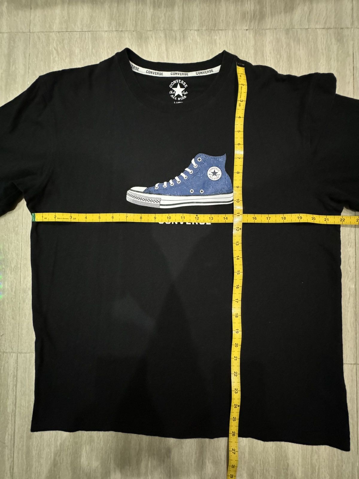 Converse 3D Shoes CONVERSE ALL STAR Chuck Taylor Black Shirt L size Size US L / EU 52-54 / 3 - 3 Thumbnail