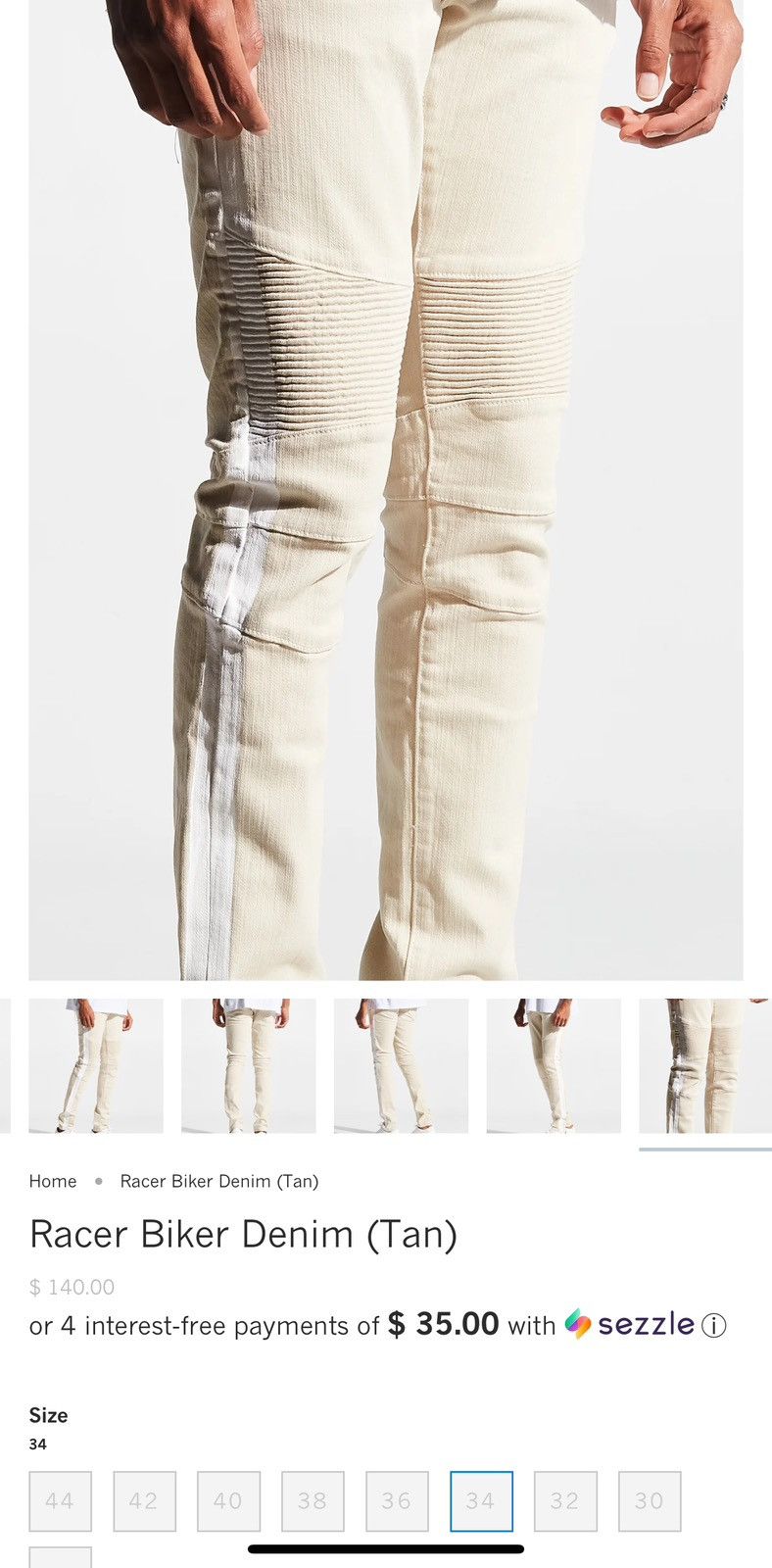 Embellish Embellish Racer Biker Denim Jeans - Size 34 Size US 34 / EU 50 - 11 Thumbnail