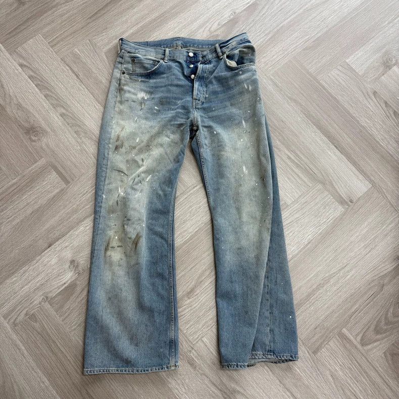 acne studios Splashed ink blue jeans 2504-Nextarrow