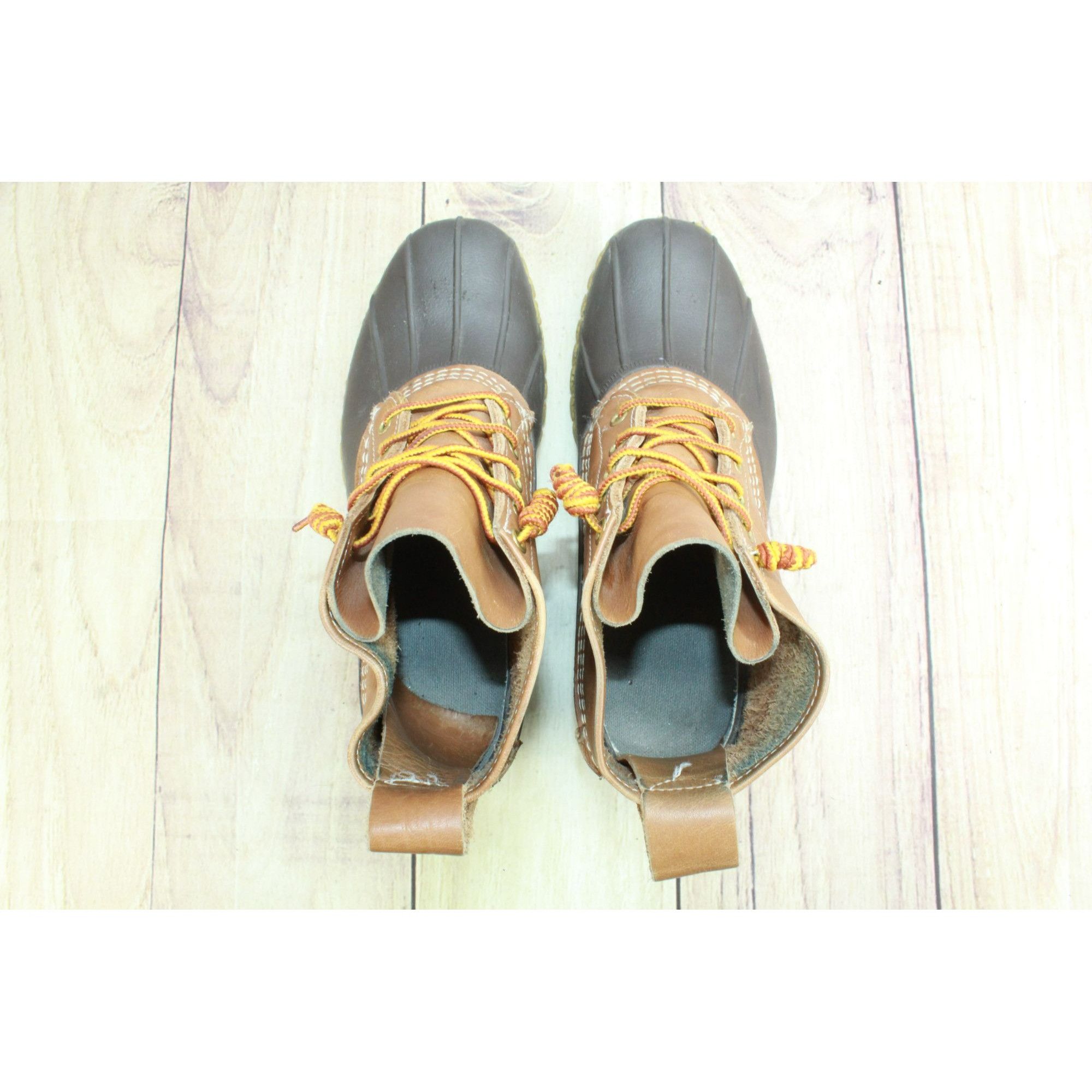 L.L. Bean × Leather LL Bean Women's Unlined Ankle Duck Boots Size US 9 / IT 39 - 7 Thumbnail