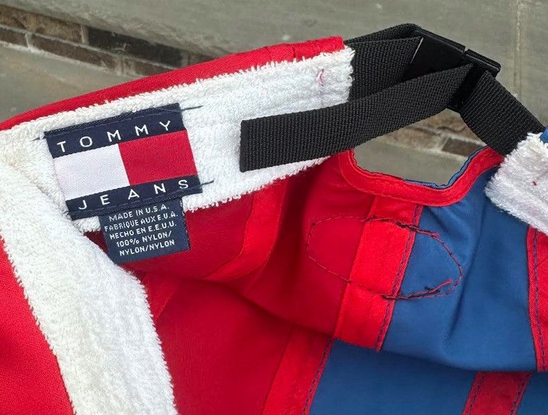 Tommy Hilfiger × Vintage Vintage Tommy Hilfiger Sport Edition Split Nylon Hat Size ONE SIZE - 3 Thumbnail