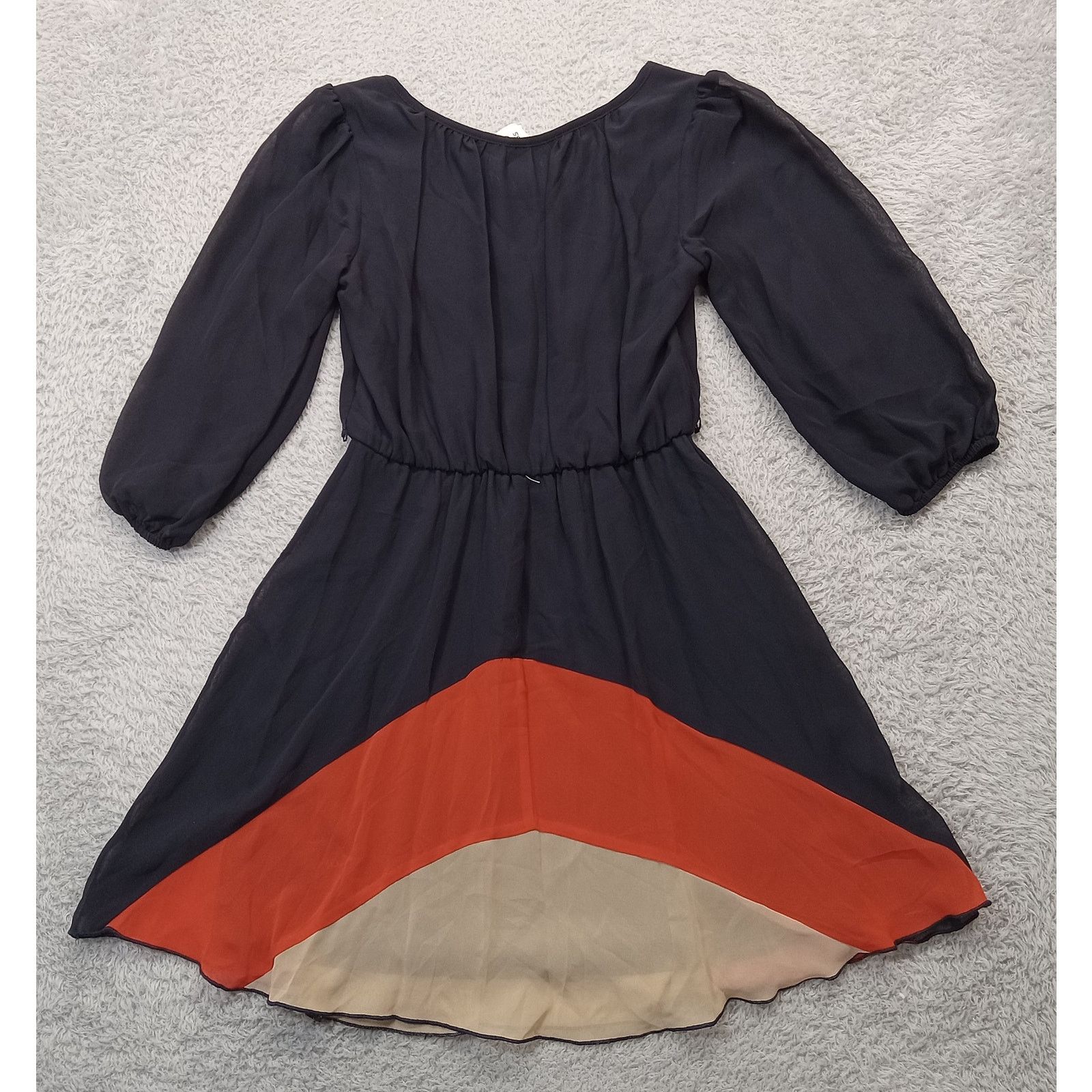 & Other Stories New Sweet Storm Dress S Women's Sheer Lined Navy Polyester Size S / US 4 / IT 40 - 2 Thumbnail
