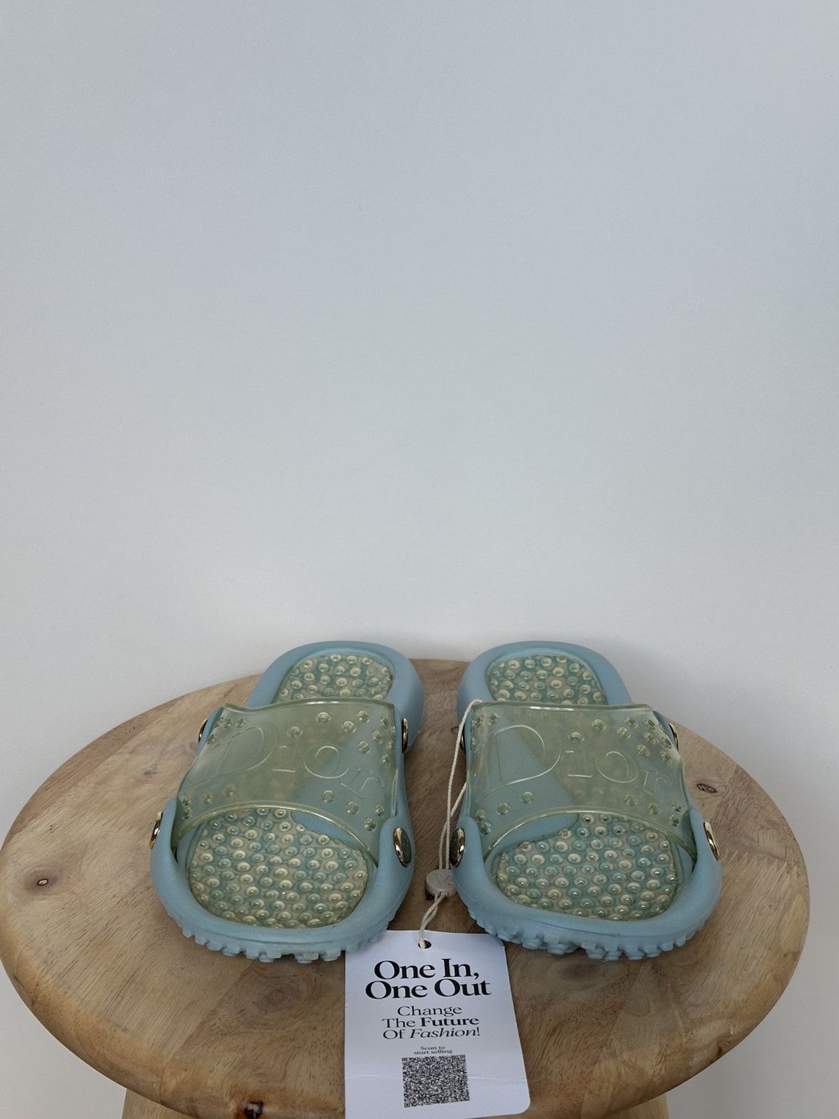 Dior Dior Jelly Blue Rubber Flip Flops vintage rare Size US 5 / IT 35 - 4 Thumbnail