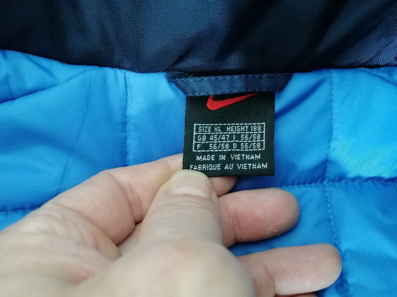 Nike × Vintage Vintage 90's Nike Swoosh Y2K Winter Jacket Size XL Size US XL / EU 56 / 4 - 12 Thumbnail