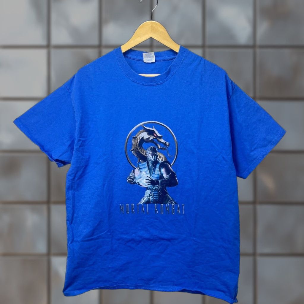 Disney VINTAGE Mortal Kombat T-Shirt XL Men Blue 90s??? Size US XL / EU 56 / 4 - 1 Thumbnail