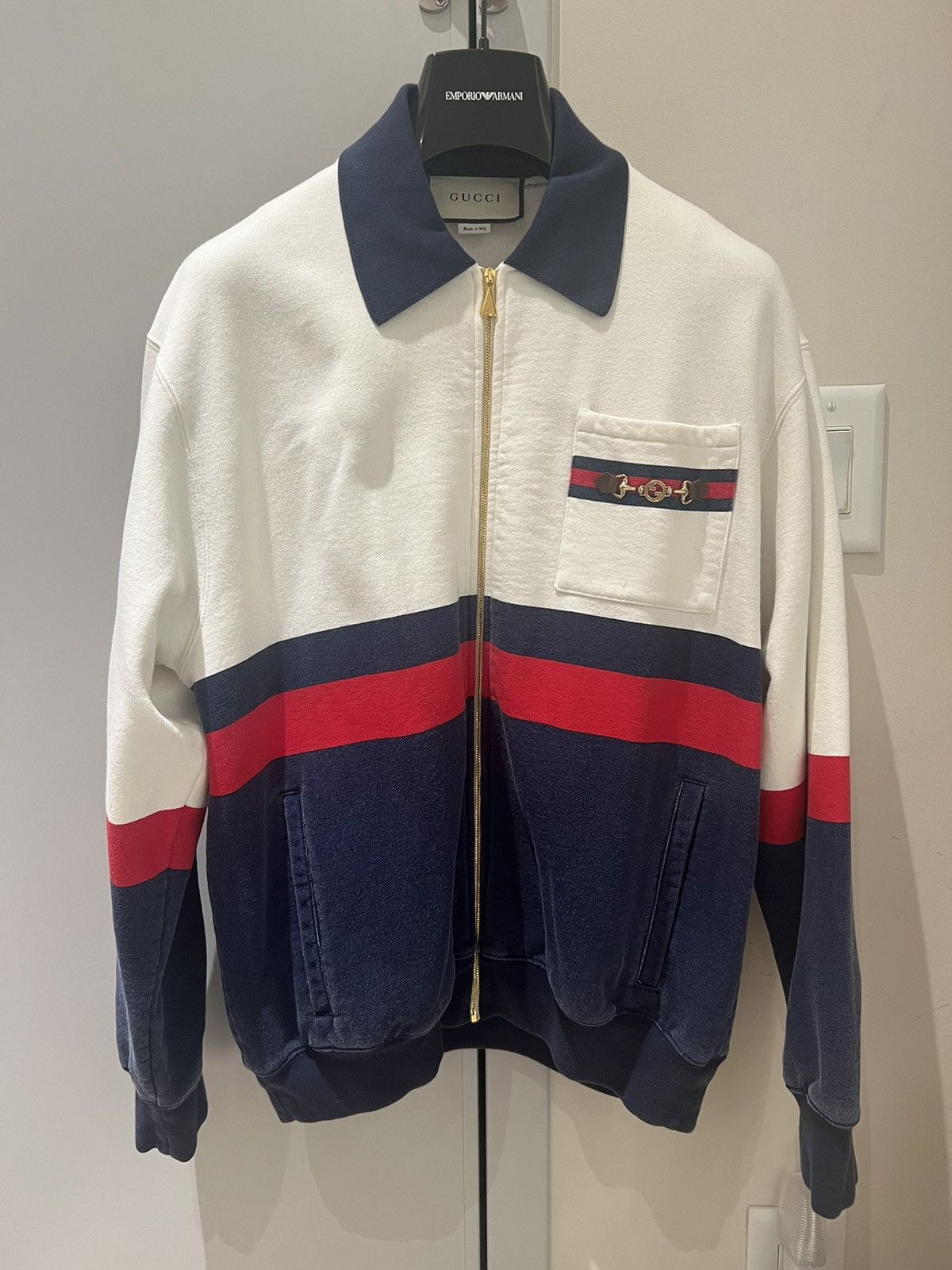 Image of Gucci Oversized Cotton Jacket, Men's (Size XS)