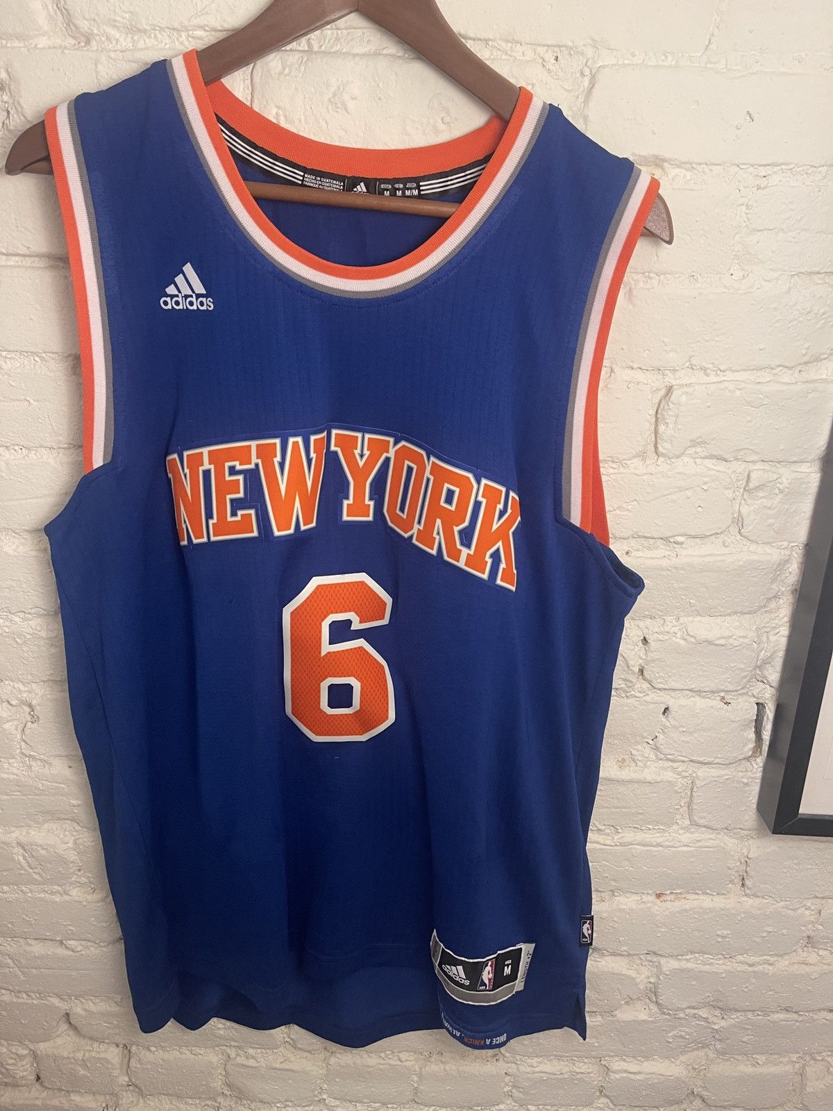 Adidas × NBA New York Knicks Porzingis Jersey Size US M / EU 48-50 / 2 - 2 Thumbnail