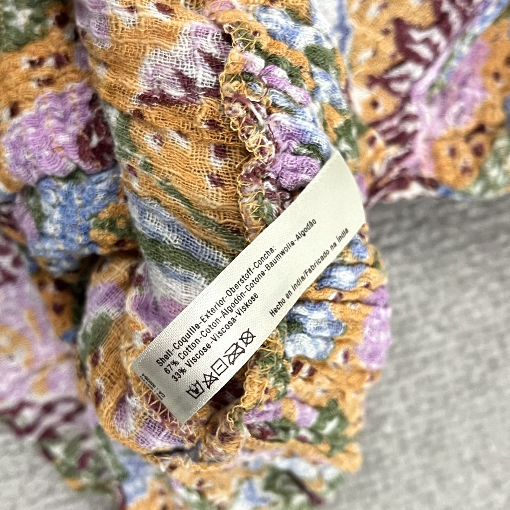 Free People Free People FP One Skort Womens S Multicolor Floral Lace Inset Tiered Ruffle Boho Mini Casual Size 28" / US 6 / IT 42 - 6 Thumbnail