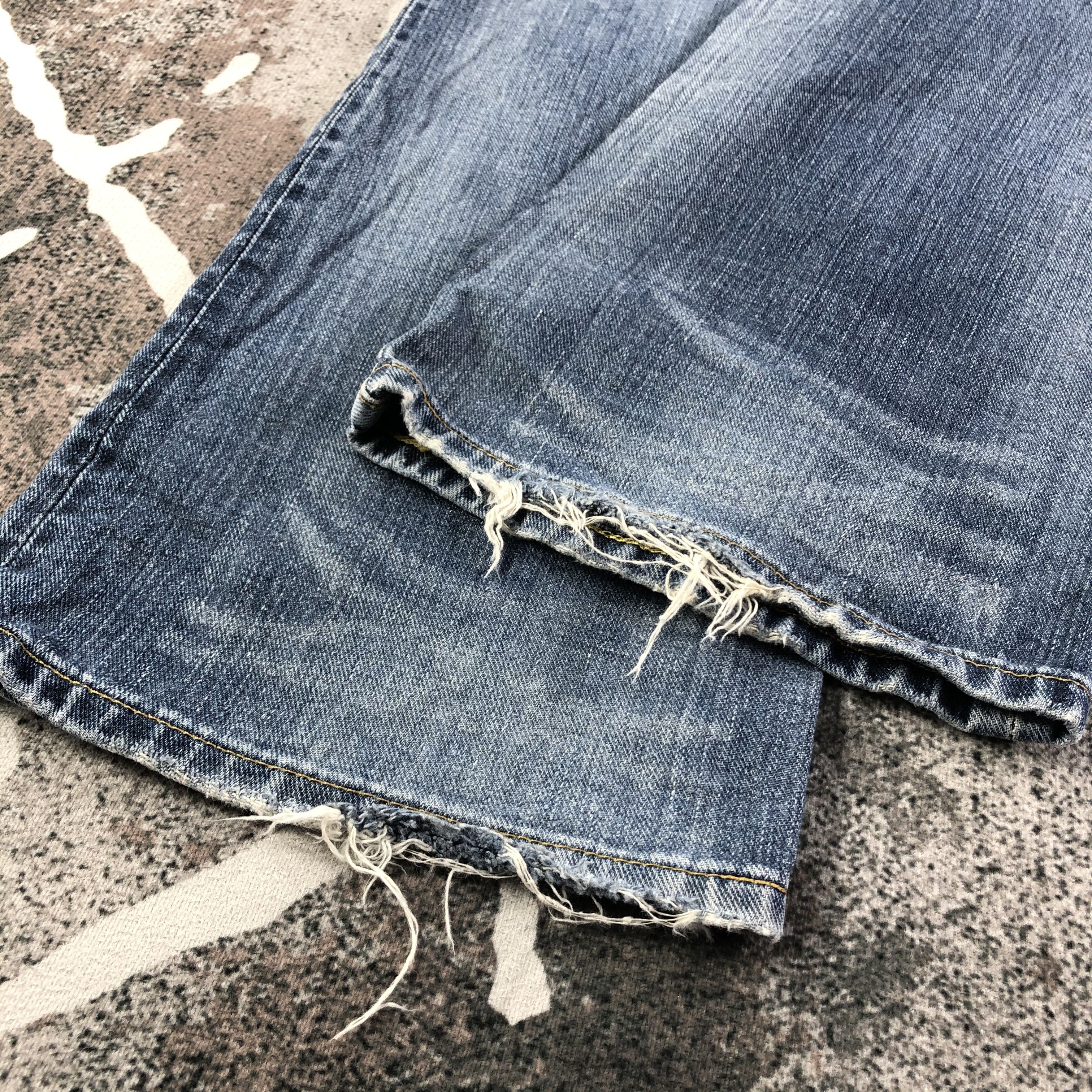 Edwin Edwin XV Jeans Distressed Flare Denim KJ1491 Size US 30 / EU 46 - 6 Thumbnail