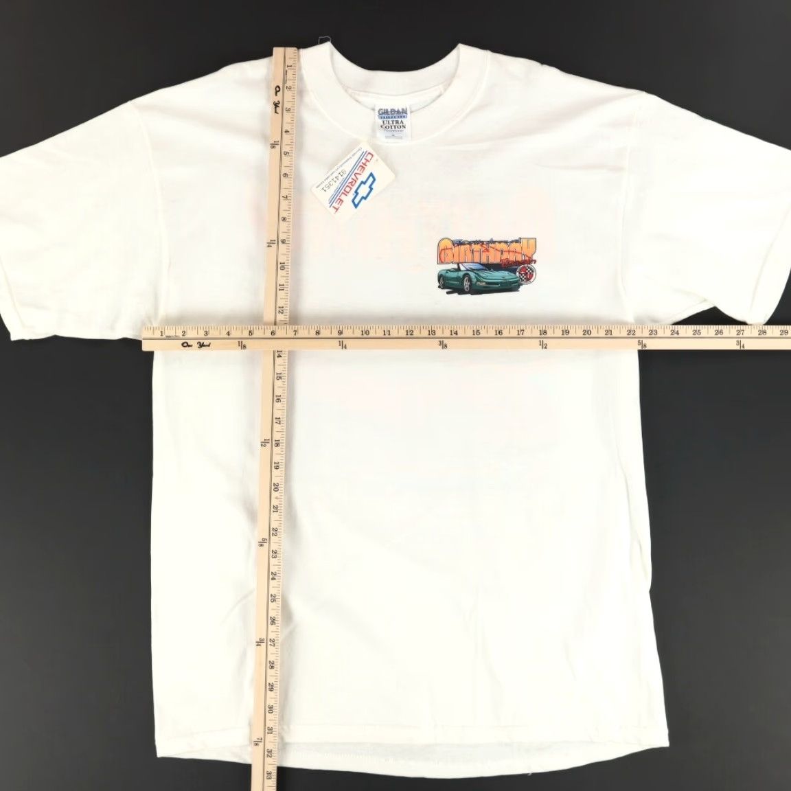 Gildan VTG Gildan Corvette Museum Birthday Bash 2001 Solid T-Shirt White Men's XL Size US XL / EU 56 / 4 - 4 Thumbnail