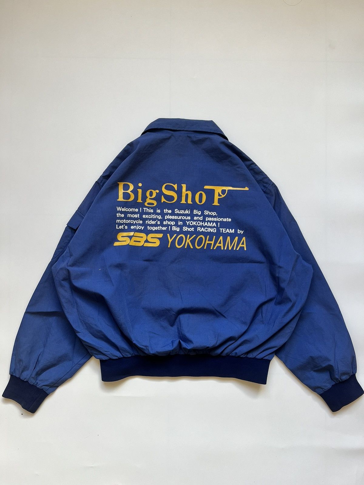 Japanese Brand Vintage Team Suzuki SBS Yokohama Big Shot Racing Jacket Size US M / EU 48-50 / 2 - 2 Thumbnail