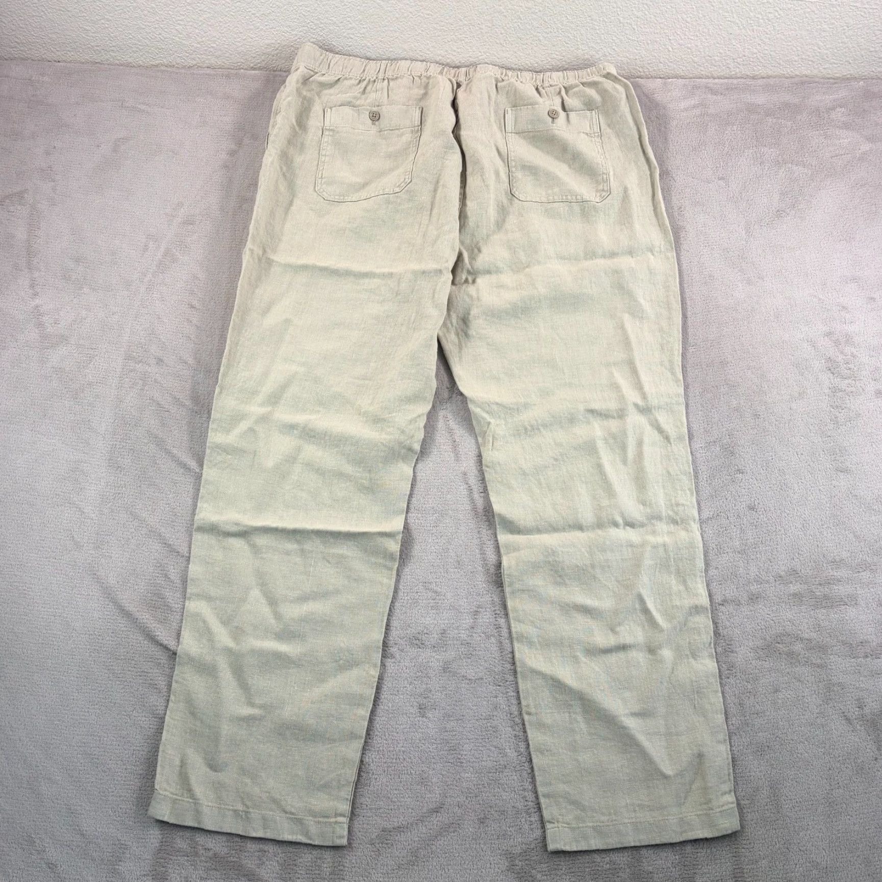 Todd Snyder TODD SNYDER Pants Desert Sage 2XL Linen Beach Straight Fit Mens NWT Clothing 100% Linen Size US 39 - 5 Thumbnail