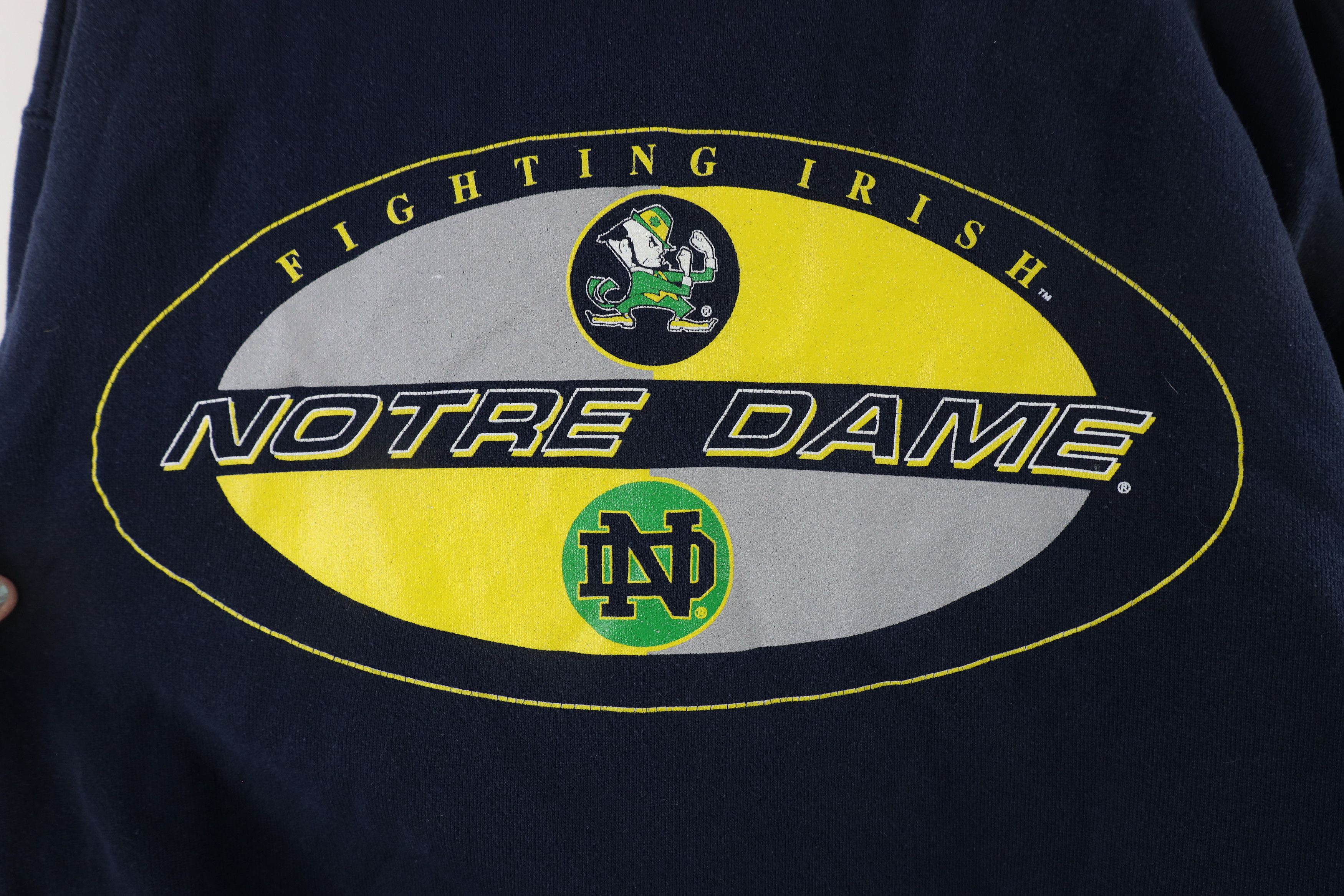 Vintage Vintage 90s Spell Out Notre Dame University Sweatshirt USA Size US L / EU 52-54 / 3 - 4 Thumbnail