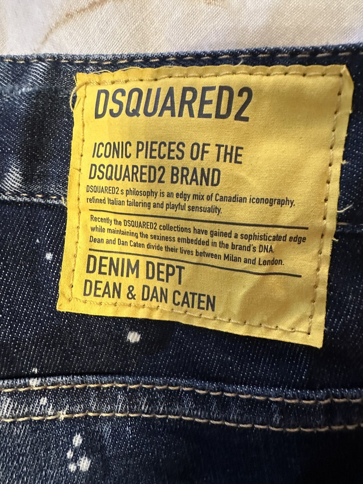 Dsquared2 Dsquared2 authentic blue paint splattered jeans Size US 32 / EU 48 - 3 Thumbnail