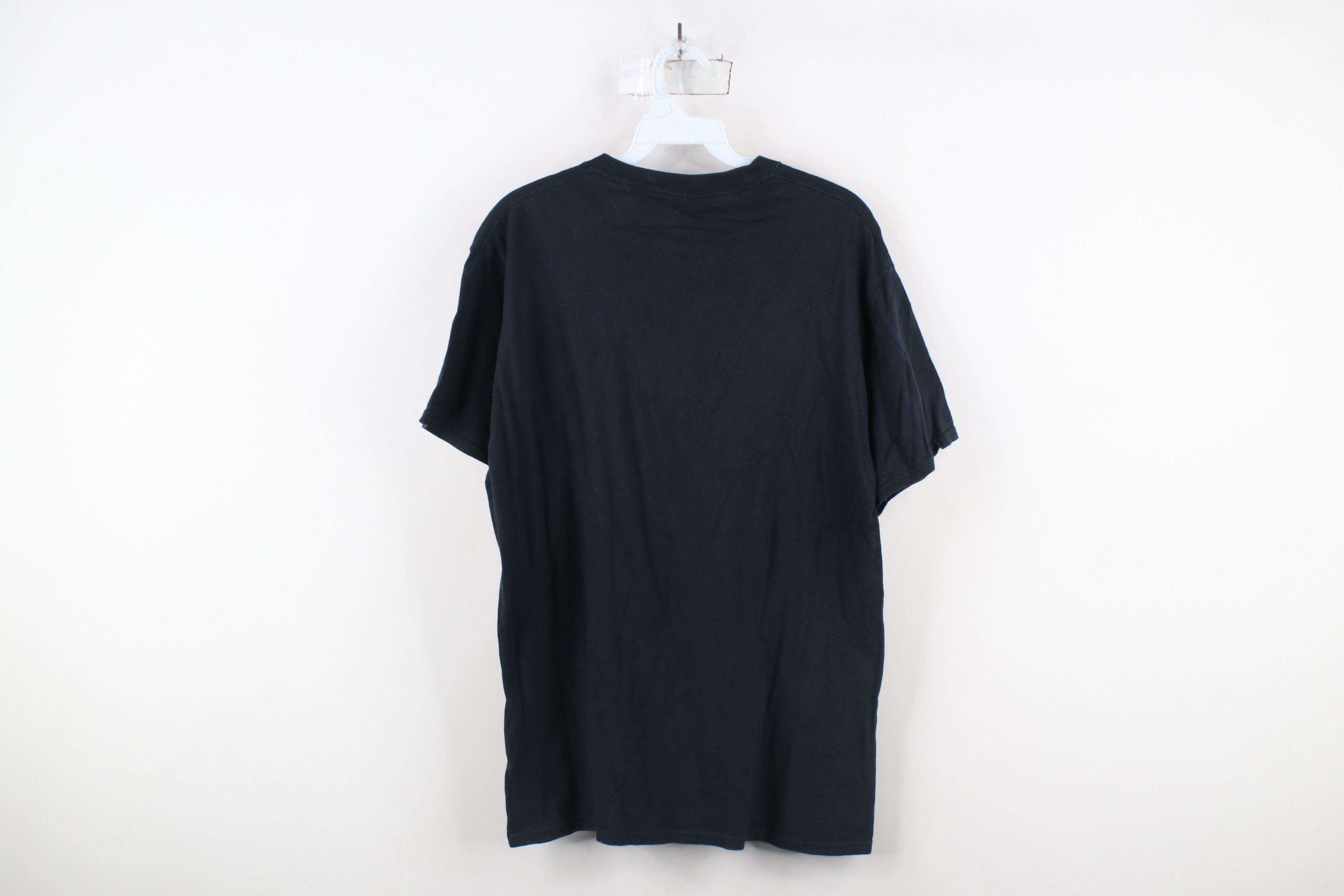 Vintage Vintage 90s Y2K Streetwear Grim Reaper Pitbull Dog T-Shirt Size US M / EU 48-50 / 2 - 11 Thumbnail