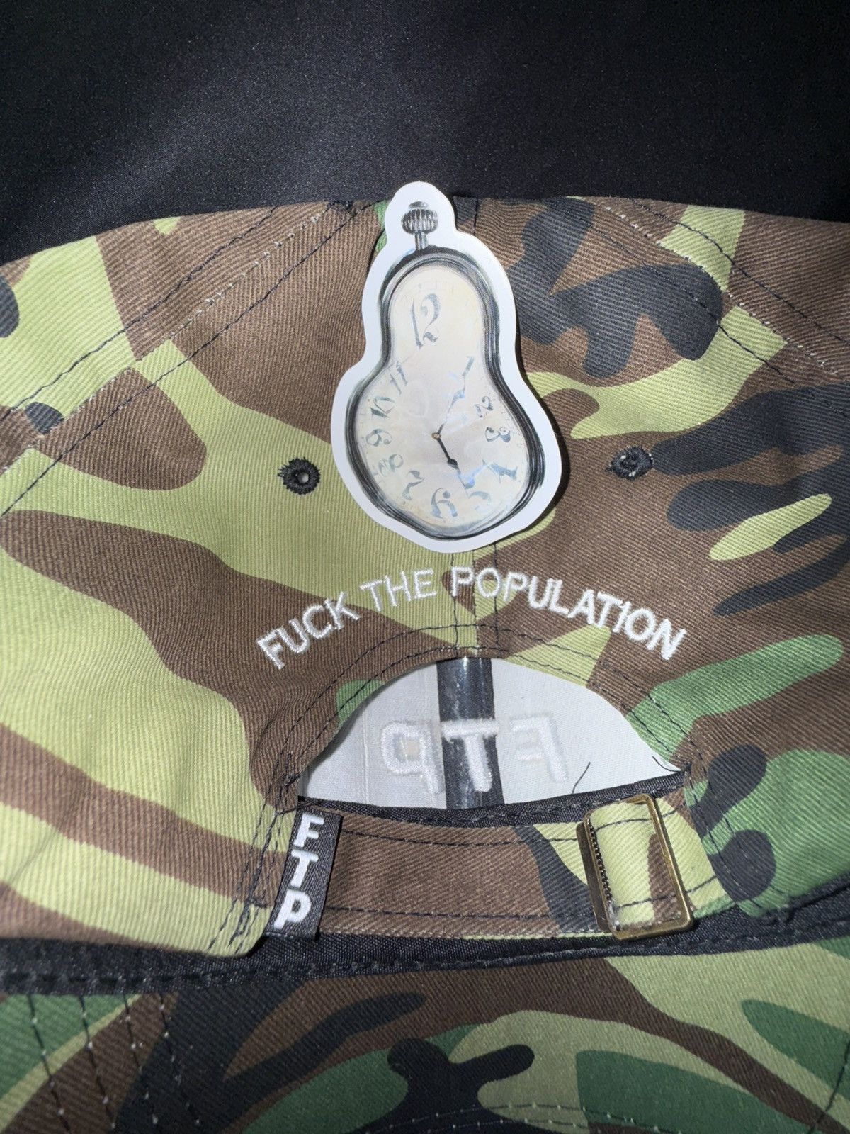 Fuck The Population FTP 6 Panel Logo Hat Camo Size ONE SIZE - 2 Thumbnail