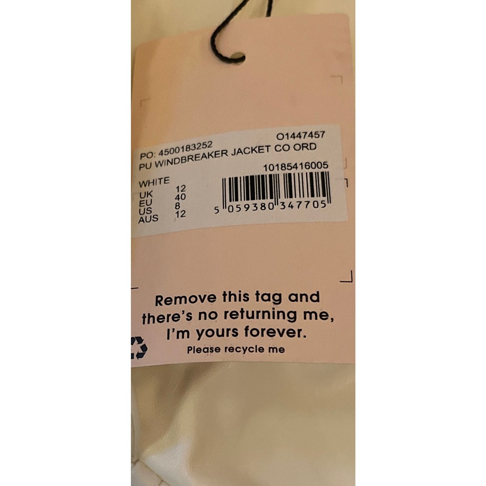 Other Missguided Windbreaker Jacket - White - Size: 8 Size M / US 6-8 / IT 42-44 - 16 Thumbnail