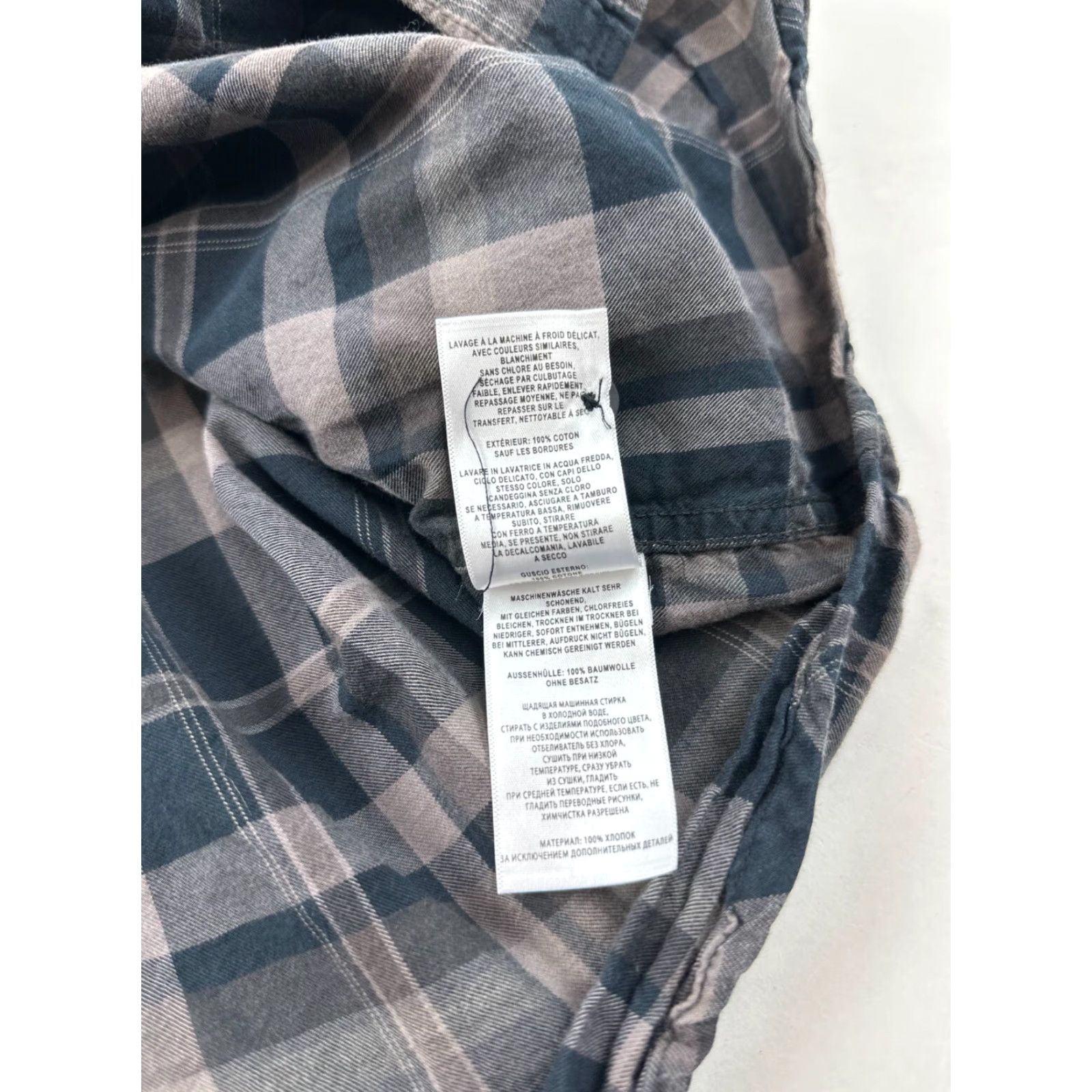 Altea Columbia Shirt Mens M Gray Teal Plaid Luxe Flannel Long Sleeve Button Up Casual Outdoor Regular Size US M / EU 48-50 / 2 - 6 Thumbnail