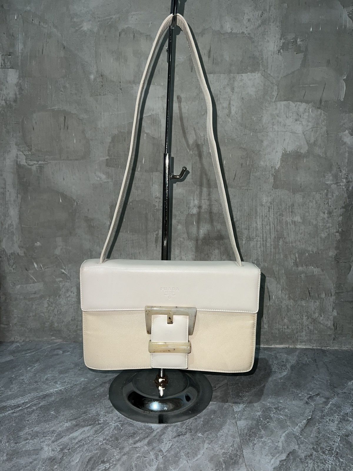 Prada Vintage Prada Nylon Leather Shoulder Bag Size ONE SIZE - 1 Thumbnail