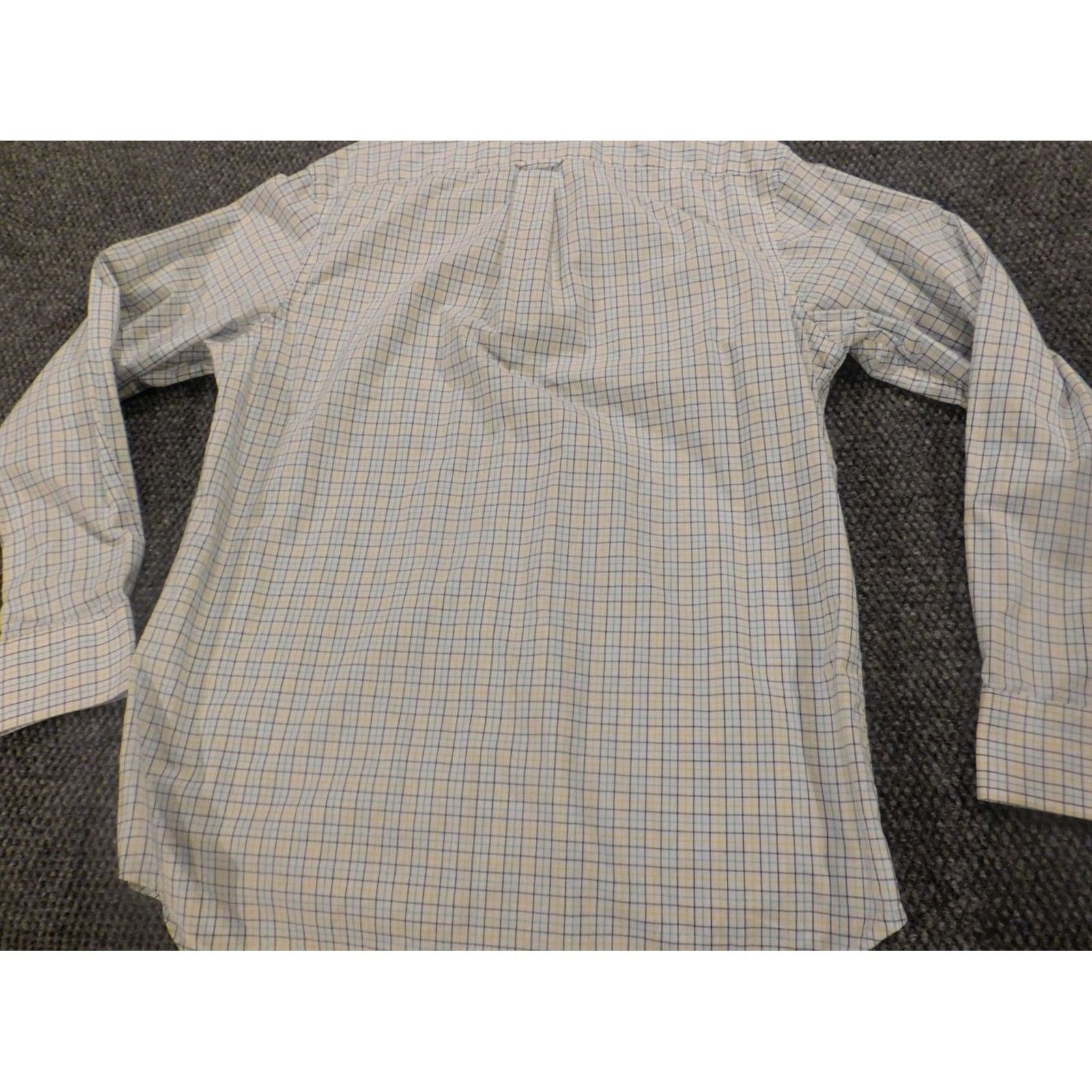 Izod IZOD Shirt Button-Up Plaid White Mens M Long Sleeve Collared Classic Fit Premium Knit Cotton Size US M / EU 48-50 / 2 - 5 Thumbnail