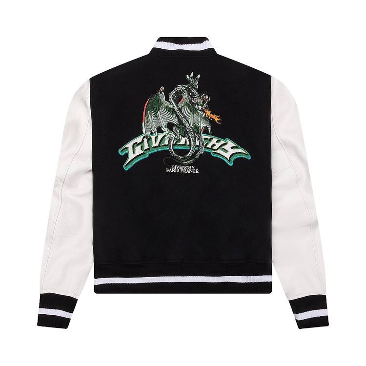 Givenchy Wool and Leather Varsity Jacket Size US M / EU 48-50 / 2 - 1 Preview