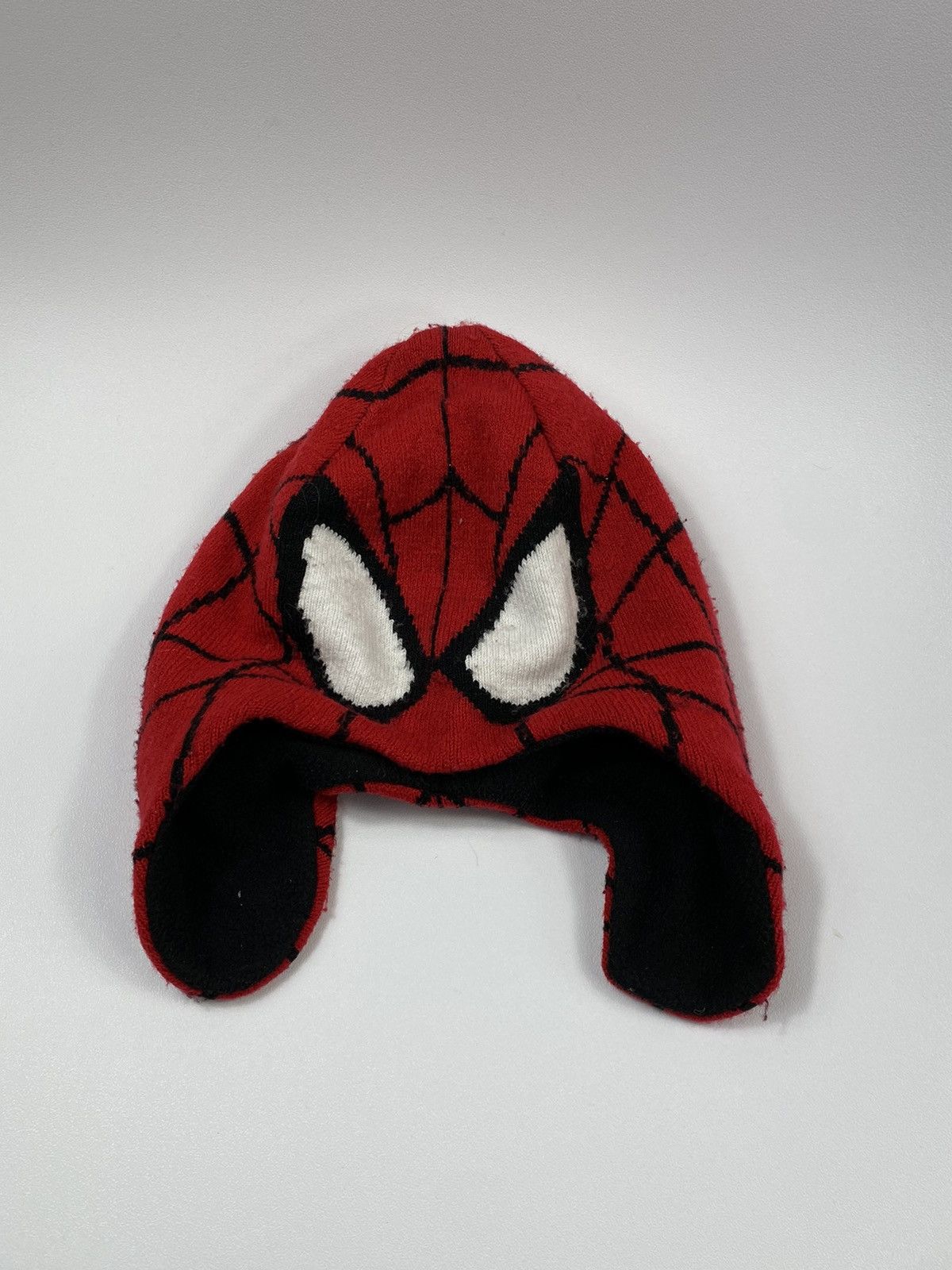 Pre-owned Vintage Spider Man Y2k All Over Print Hat In Red