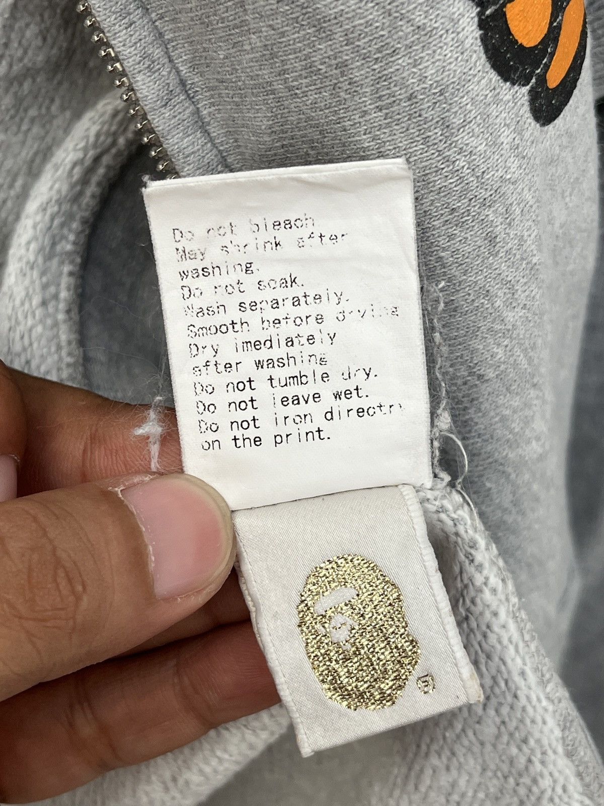 Bape 2008 Bape Baby Milo Full-zip Hoodie Size S / US 4 / IT 40 - 8 Thumbnail