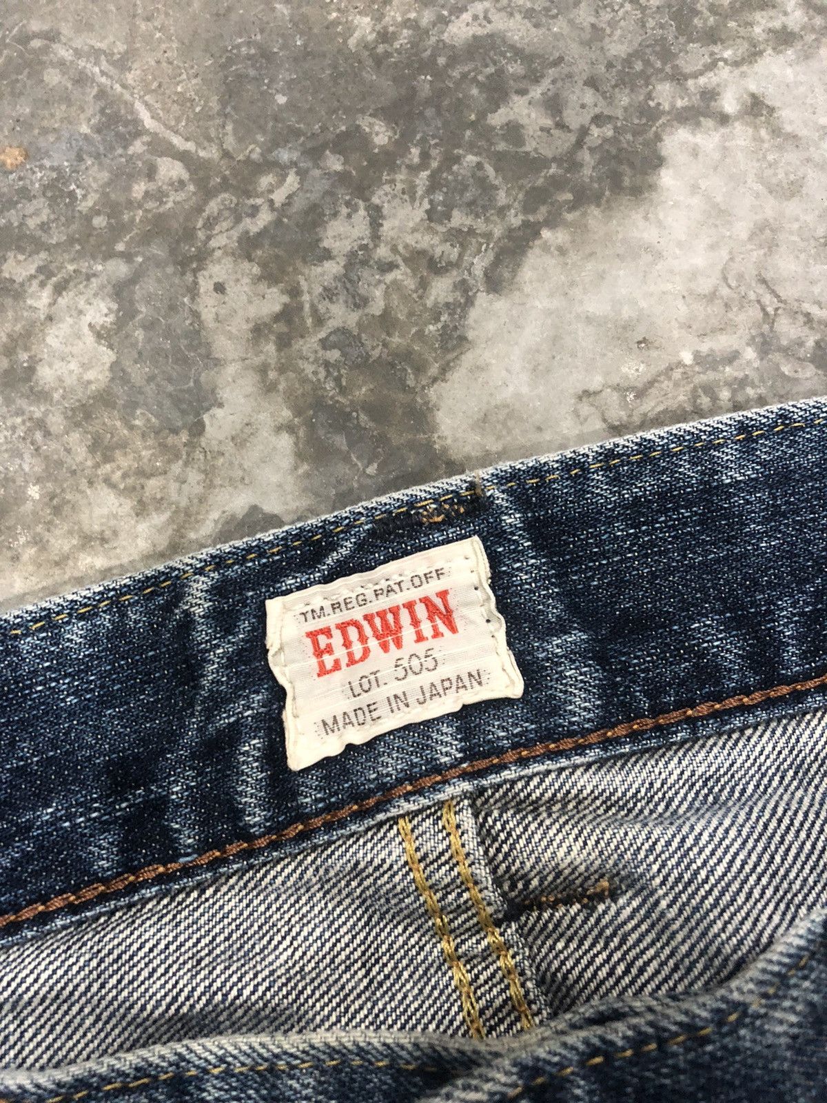 Edwin × Vintage Edwin 505Z Denim Jeans Distressed Size US 34 / EU 50 - 5 Thumbnail