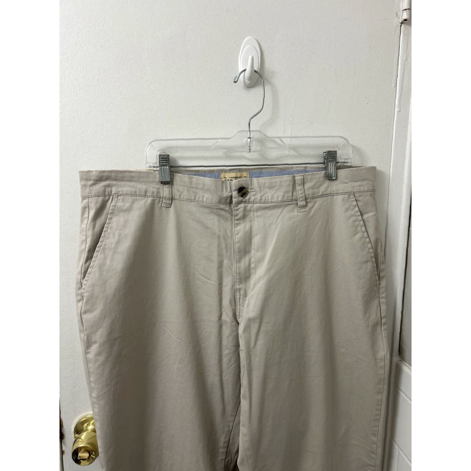 CO VINTAGE None RedHead Brand Co. Chino Pants Mens 40x34 Tan Khaki Straight Leg NWT Stretch Cotton Blend Leather? Size US 40 / EU 56 - 7 Thumbnail