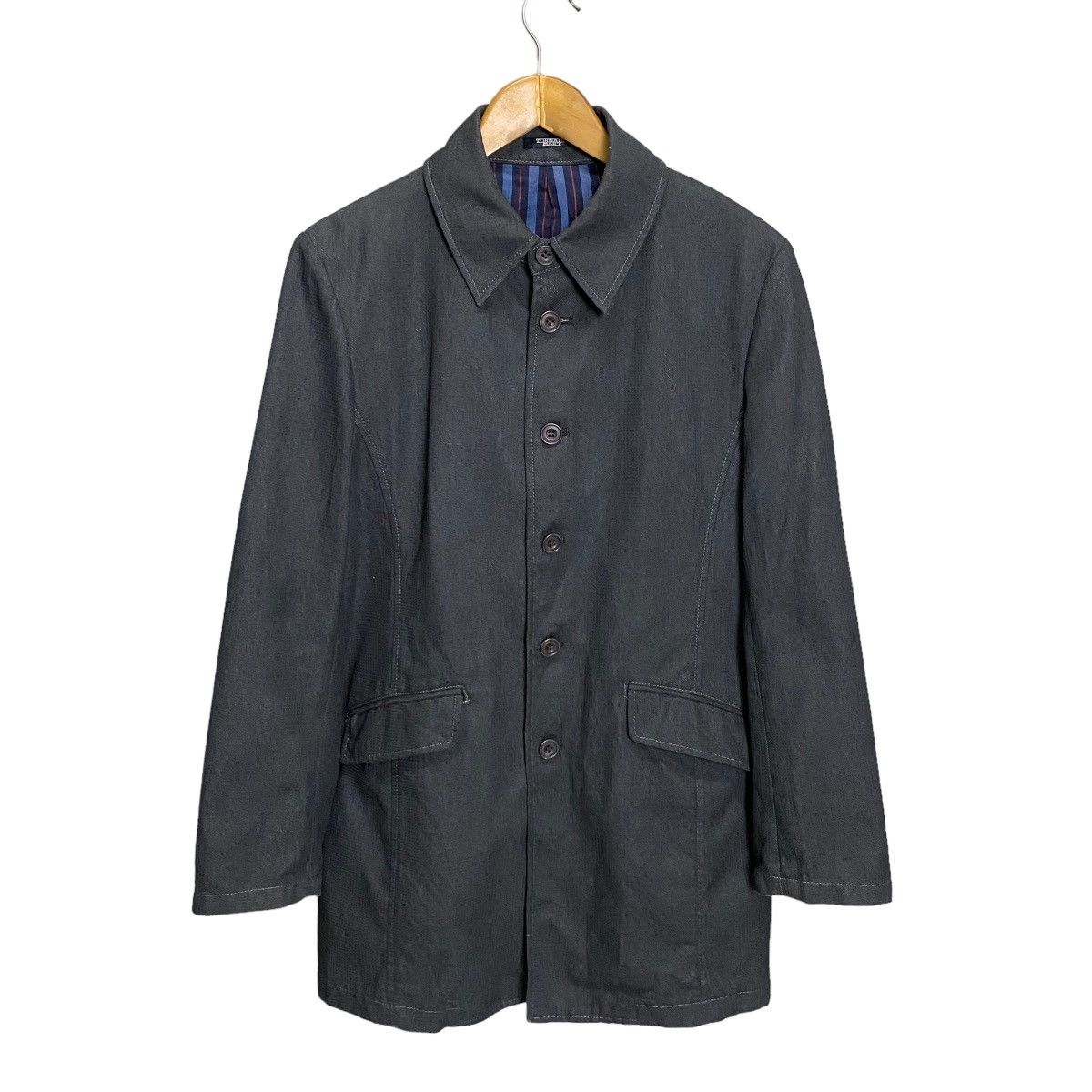 Japanese Brand × Tornado Mart Tornado Mart denim longcoat jacket Size US M / EU 48-50 / 2 - 1 Thumbnail
