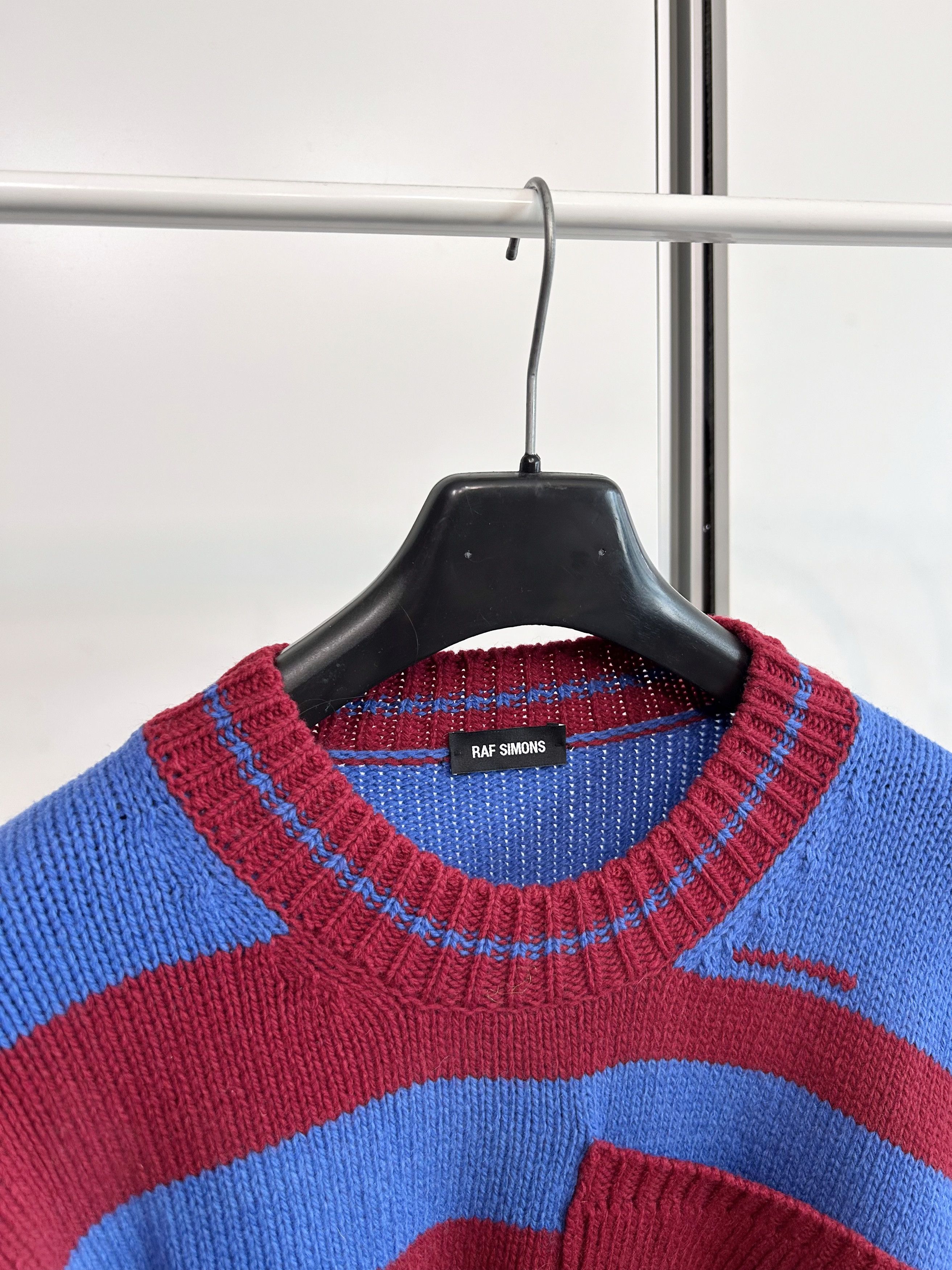 Raf Simons RAF SIMONS Striped Cropped Knit Size US L / EU 52-54 / 3 - 4 Thumbnail