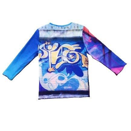 Cop Copine The Cop Copine Mesh Top Graffiti Size ONE SIZE - 3 Thumbnail