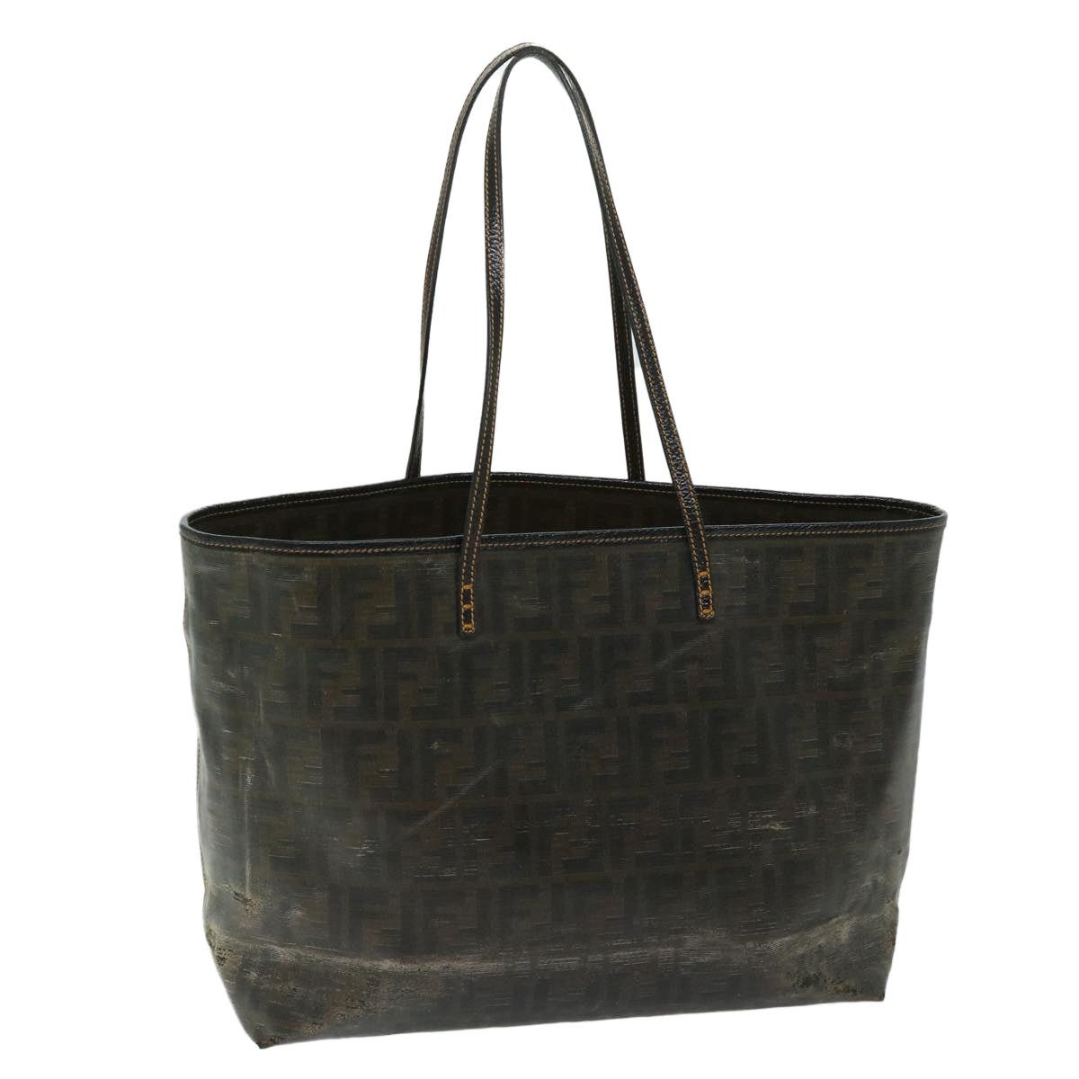 Fendi Zucca Canvas Tote Bag Brown, Women's