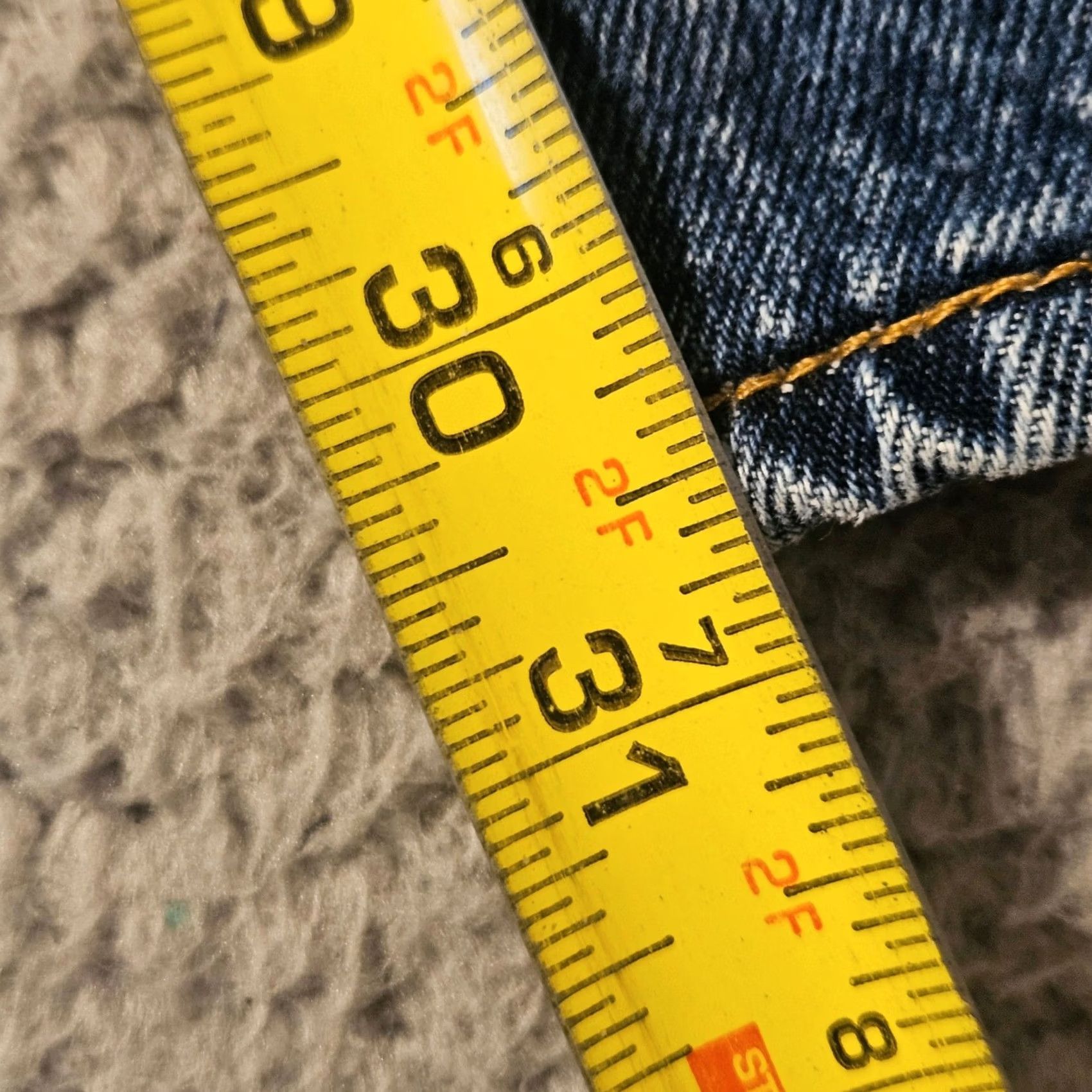 Levi's Levis 501 Original Fit Mens Blue Denim Straight Leg Button Fly Jeans 44x32 Size US 44 / EU 60 - 6 Thumbnail