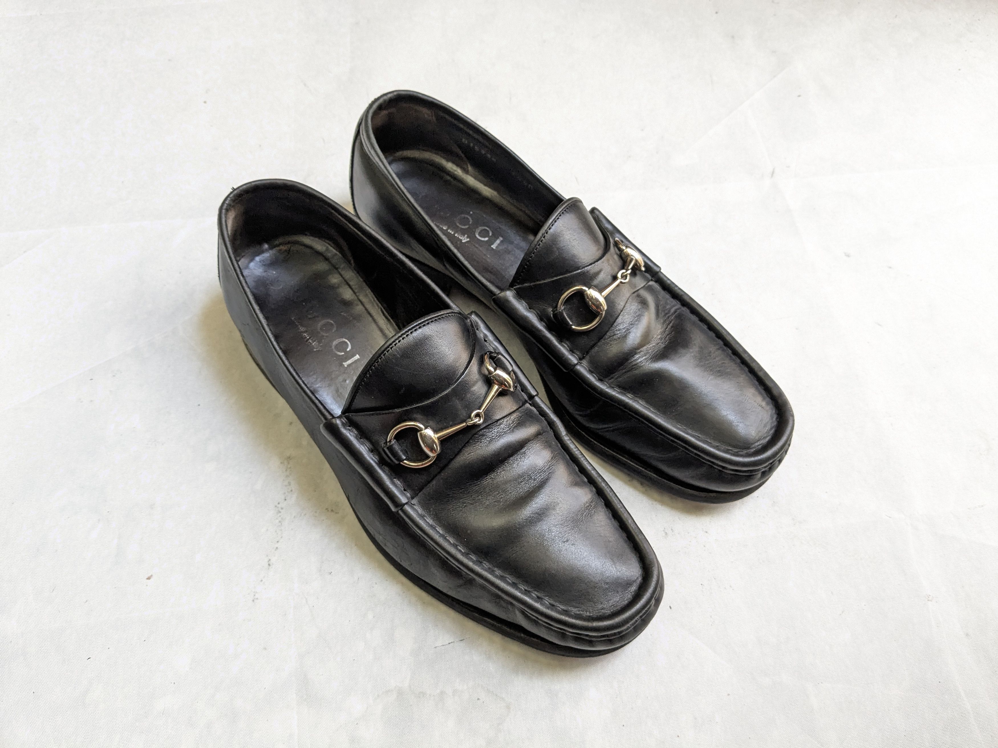 Gucci × Tom Ford × Vintage GUCCI 1996 Horsebit Square Toe Loafers